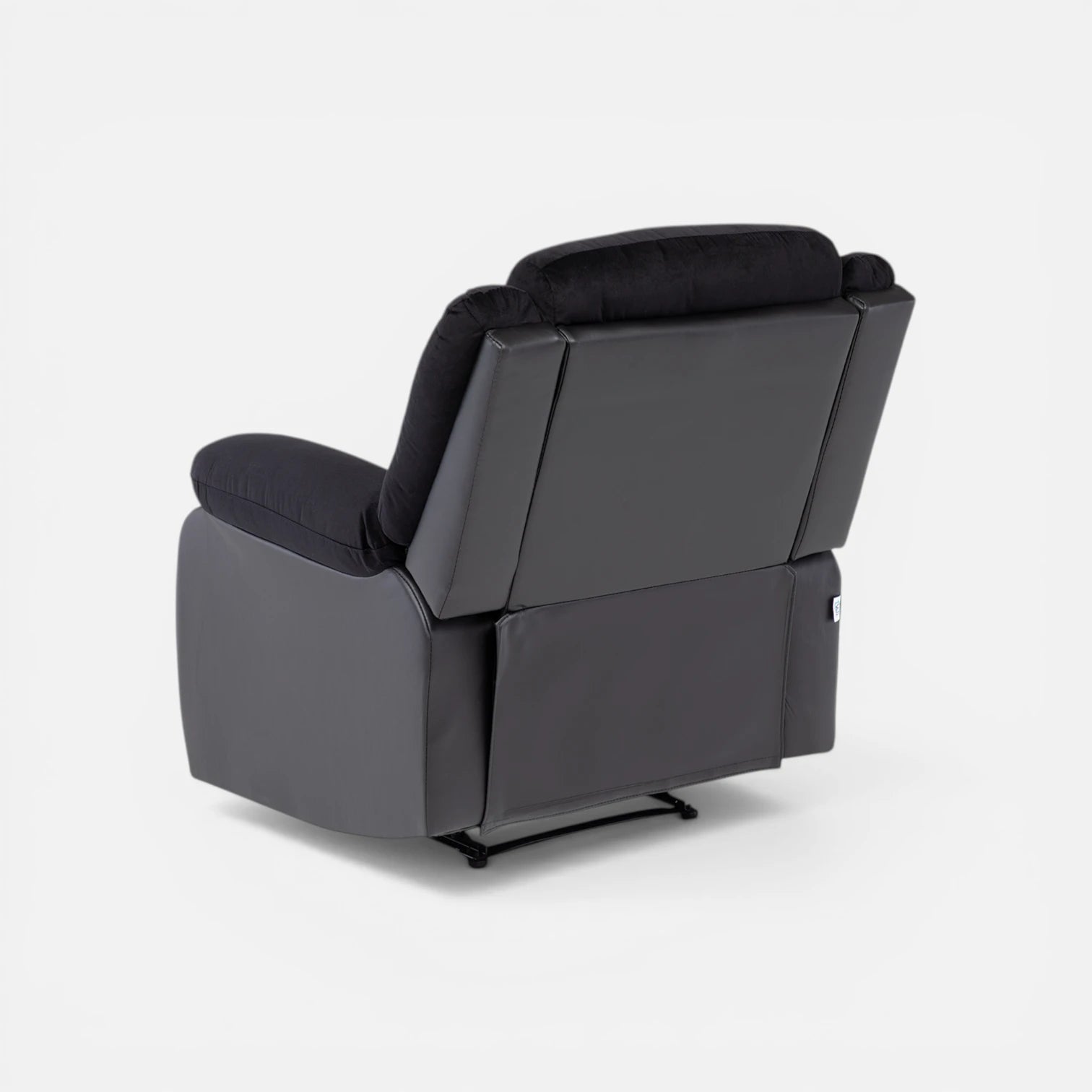 Sofá Bergere Marcus con Reclinación Manual - Negro