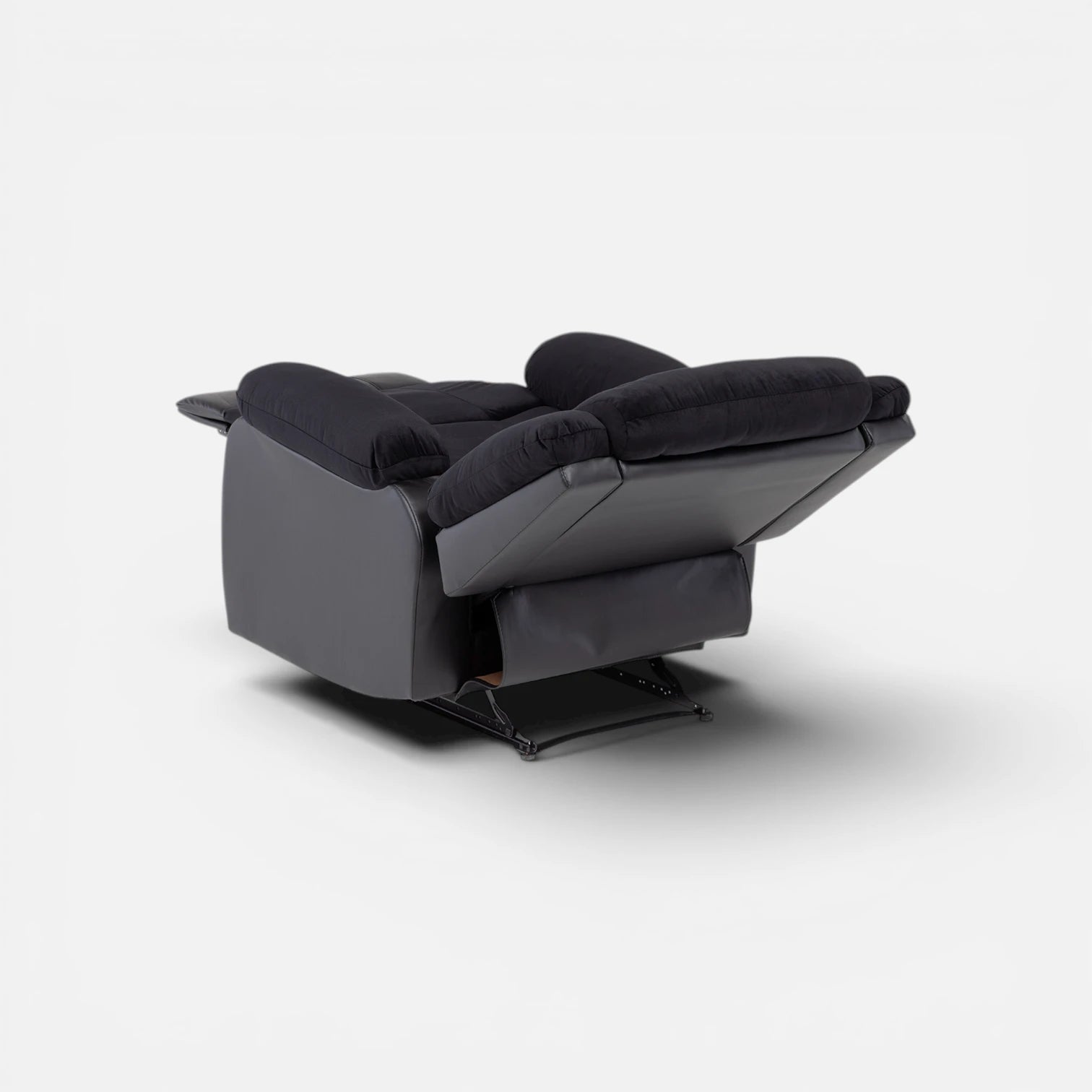 Sofá Bergere Marcus con Reclinación Manual - Negro