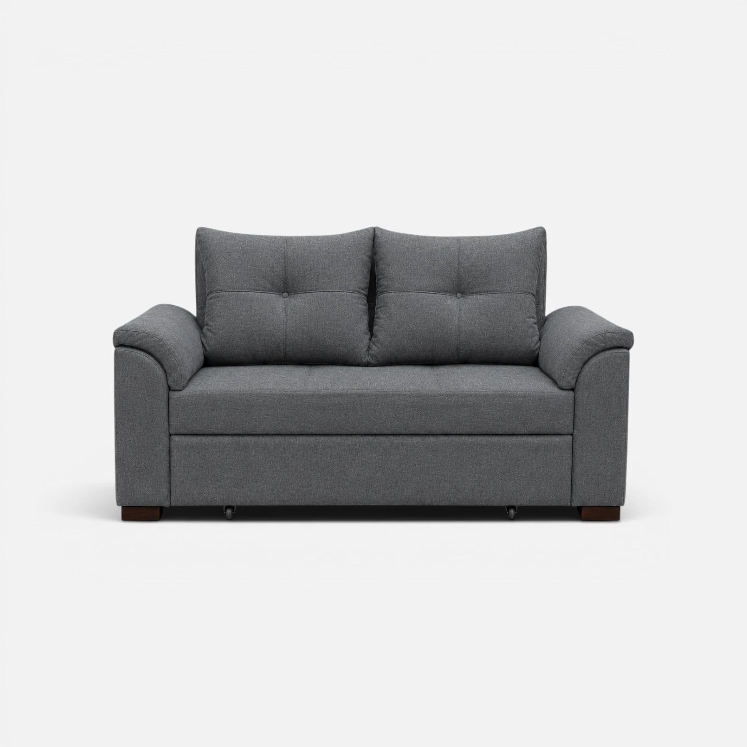 Sofá Cama Elena Tela Lino Finesse Gris Medio