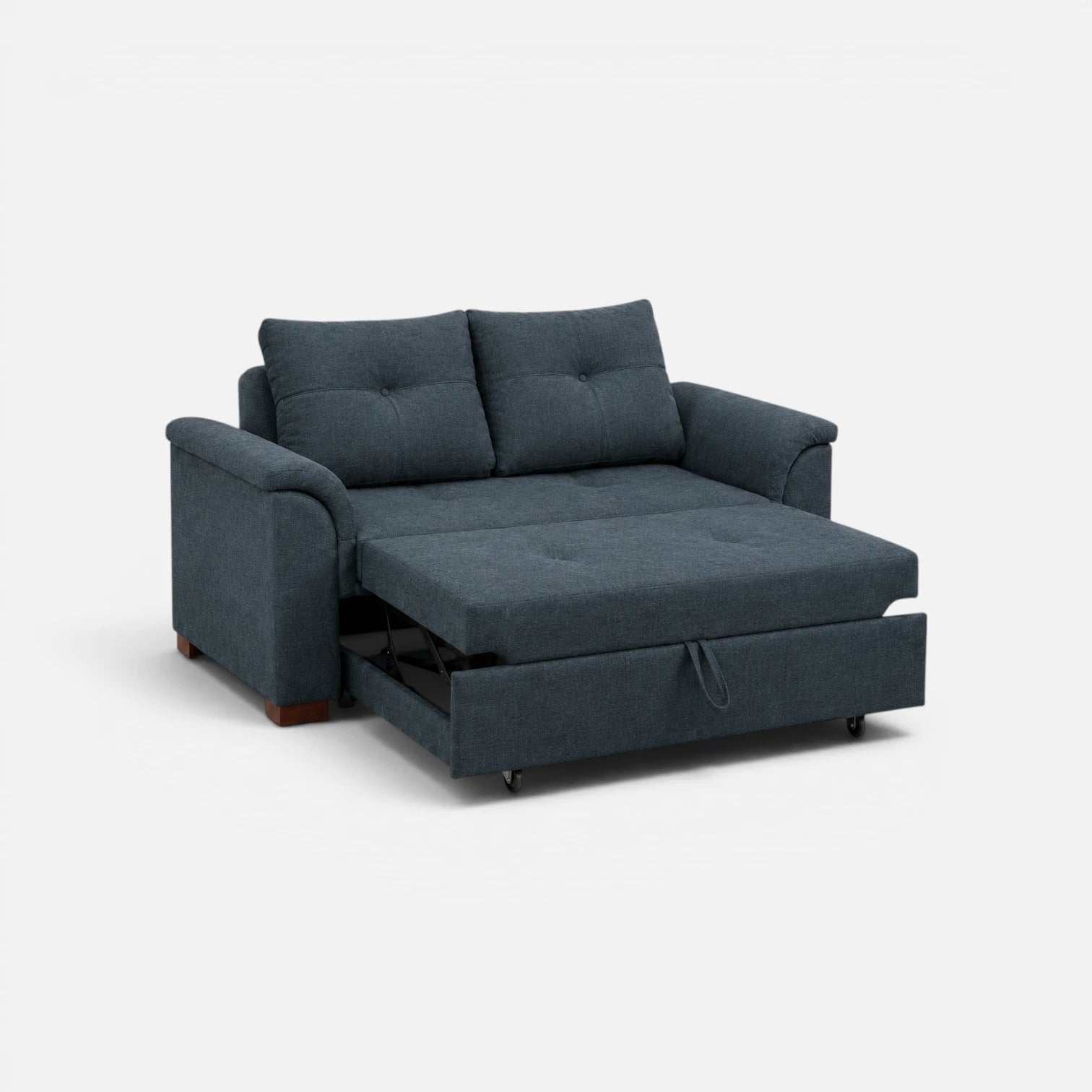 Sofá Cama Elena Tela Lino Finesse Gris Piedra