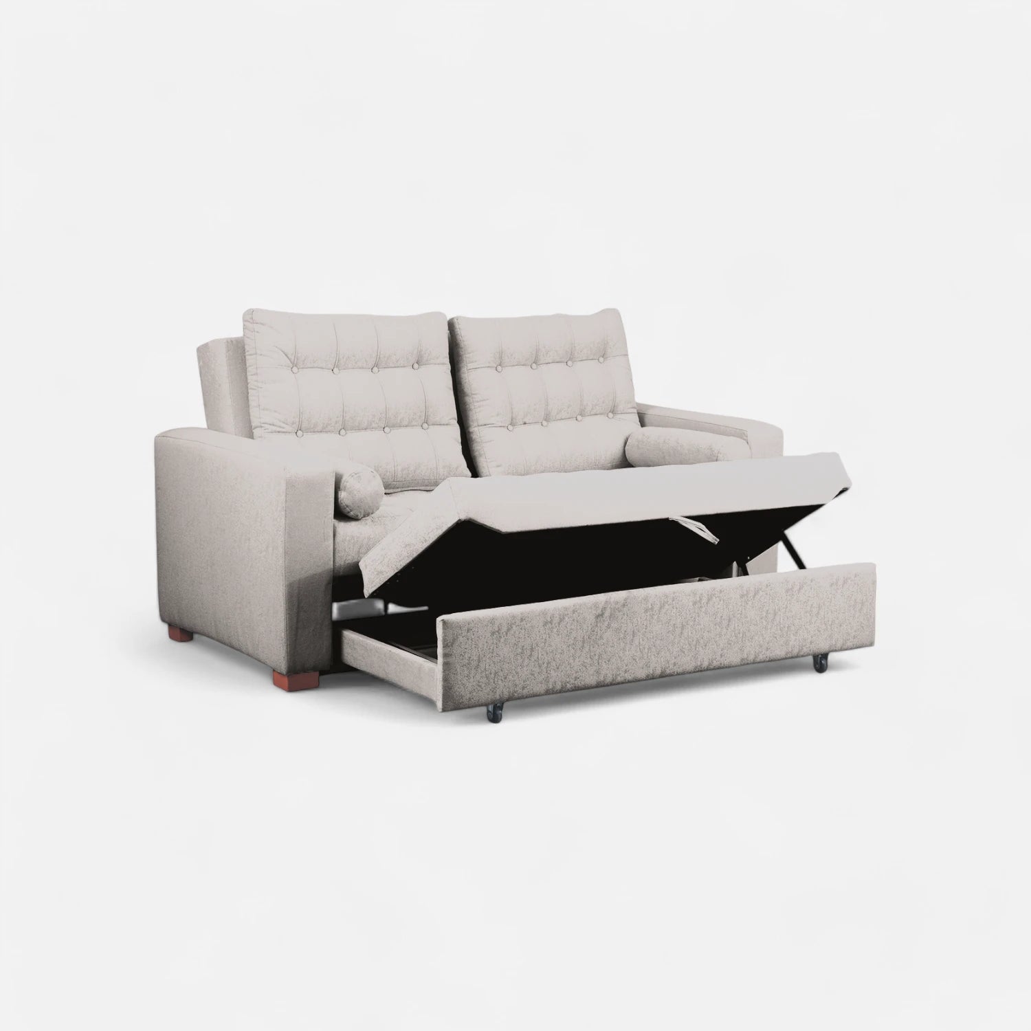 Sofá Cama Ciprés - Tela Lino Bahía Beige