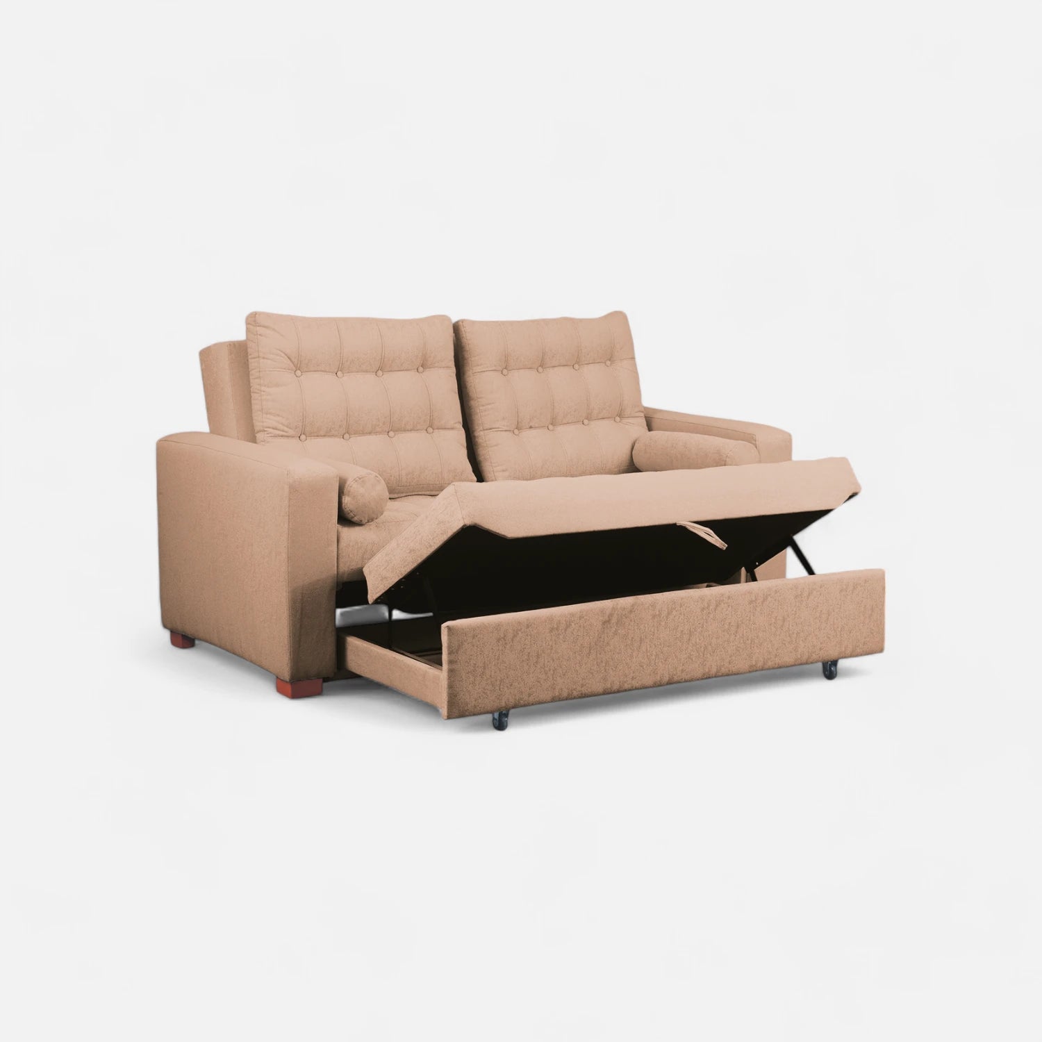 Sofá Cama Ciprés - Tela Lino Sidelli Beige