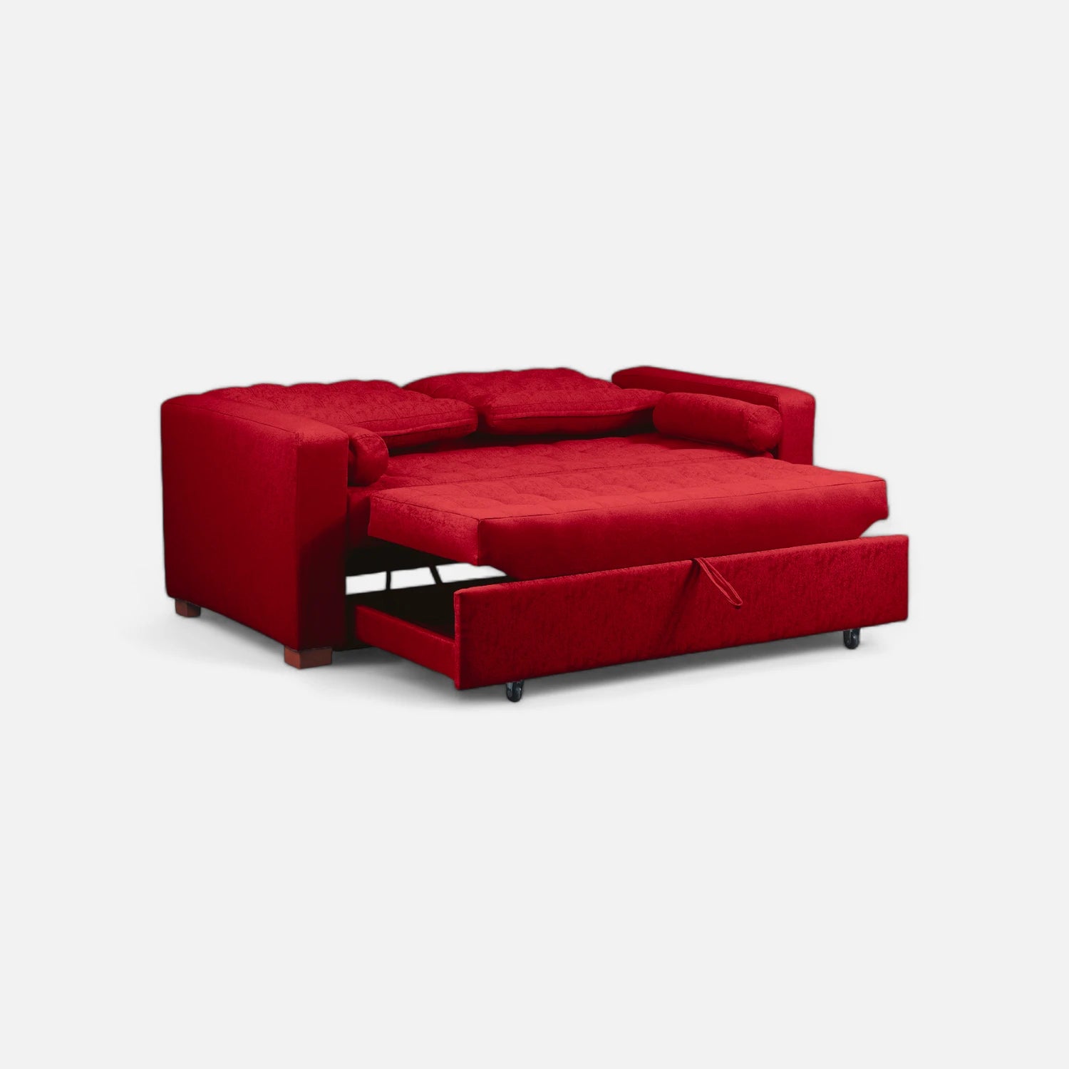 Sofá Cama Ciprés - Tela Lino Sidelli Burdeo