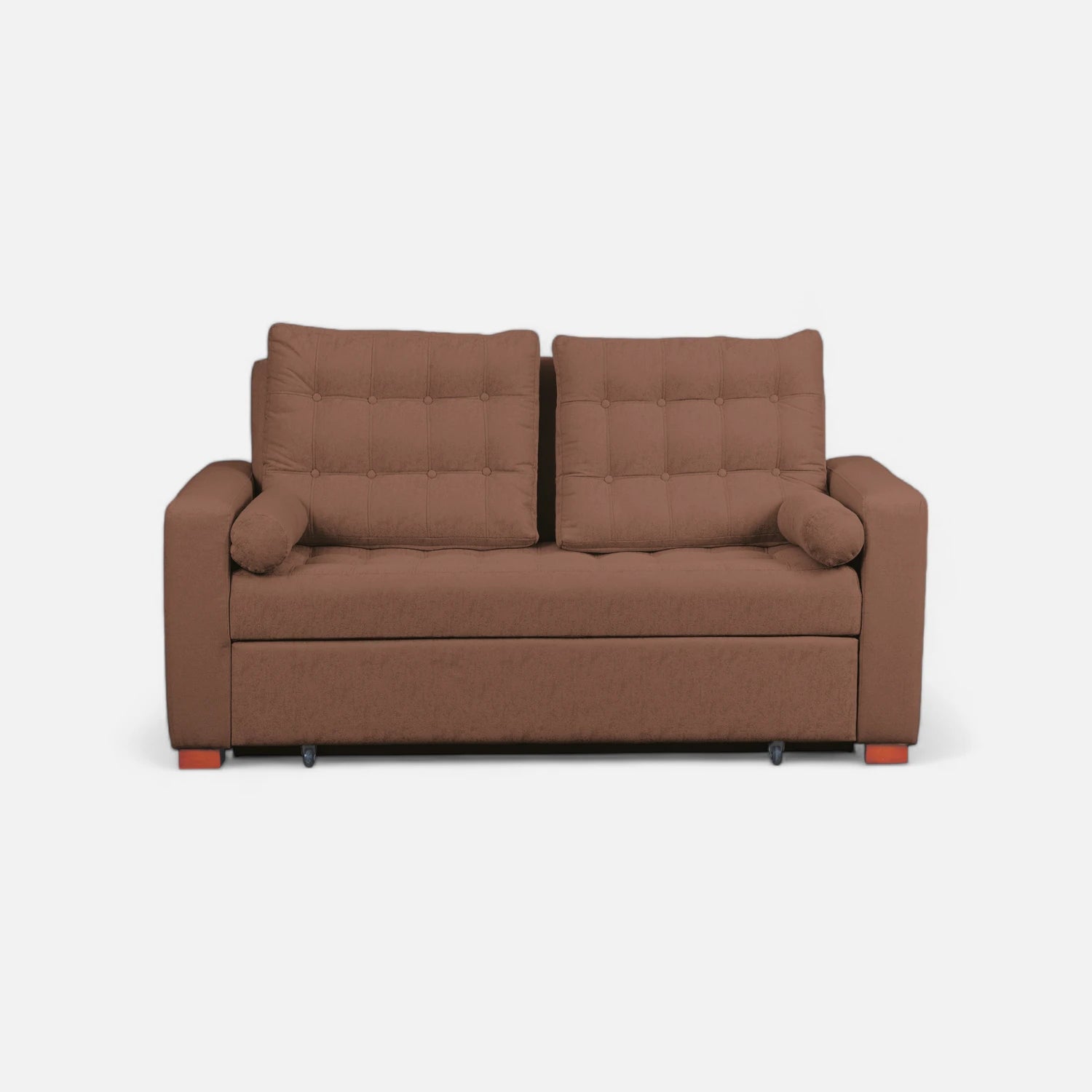 Sofá Cama Ciprés - Tela Lino Sidelli Café