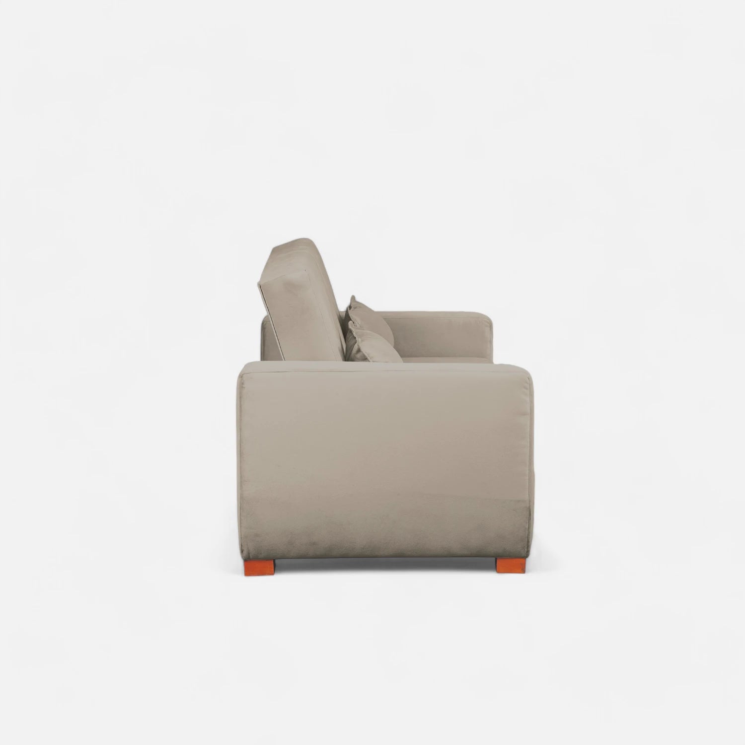 Sofá Cama Olivia - Tela Felpa Beige