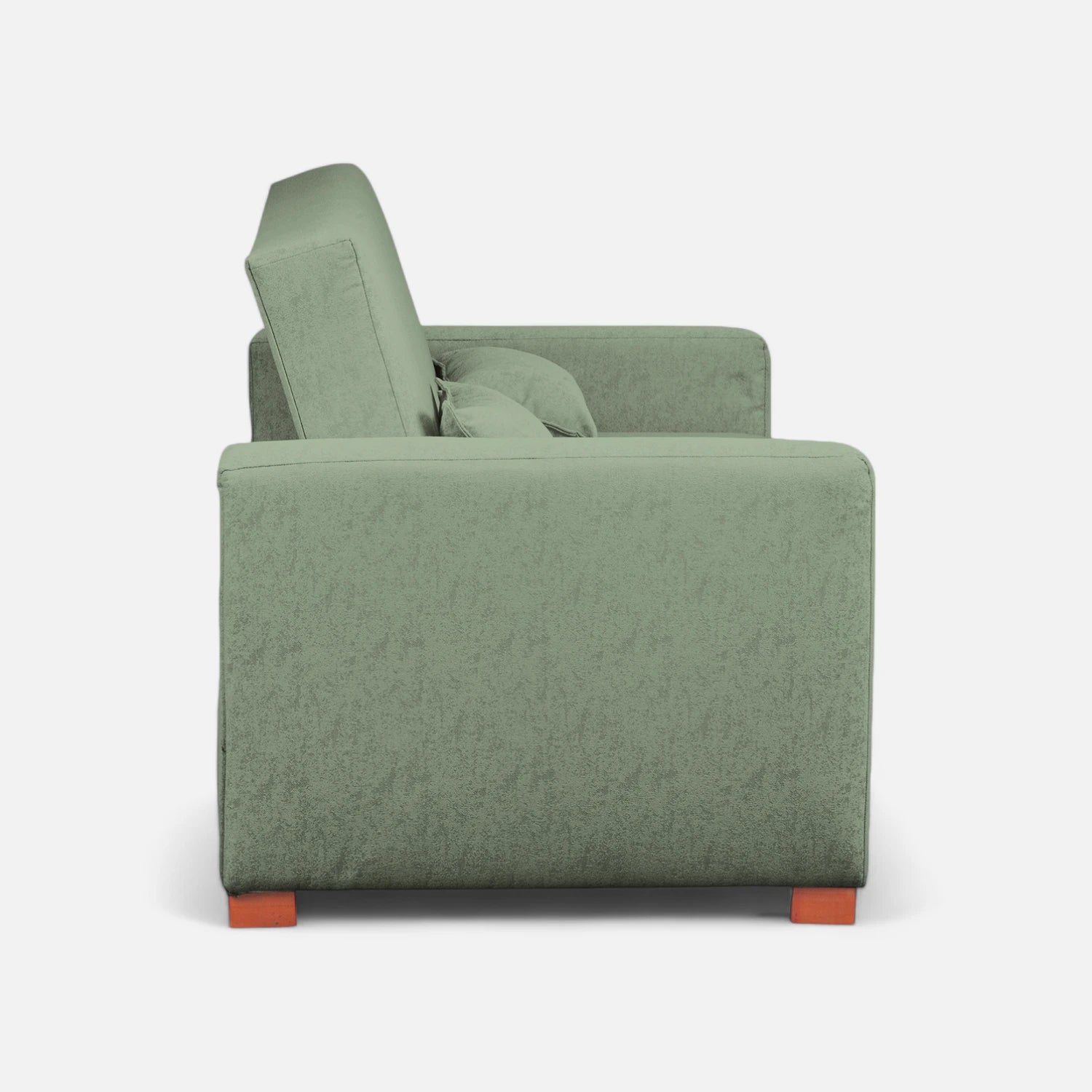 Sofá Cama Olivia - Tela Lino Sidelli Verde Agua