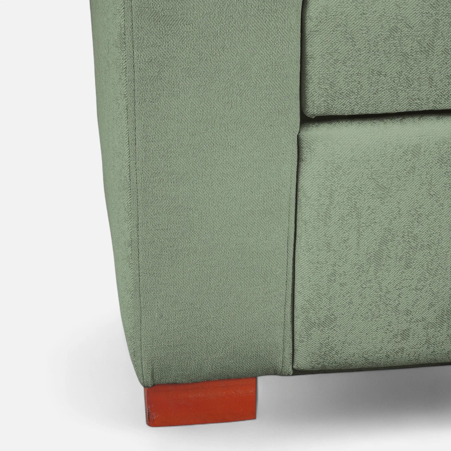 Sofá Cama Olivia - Tela Lino Sidelli Verde Agua