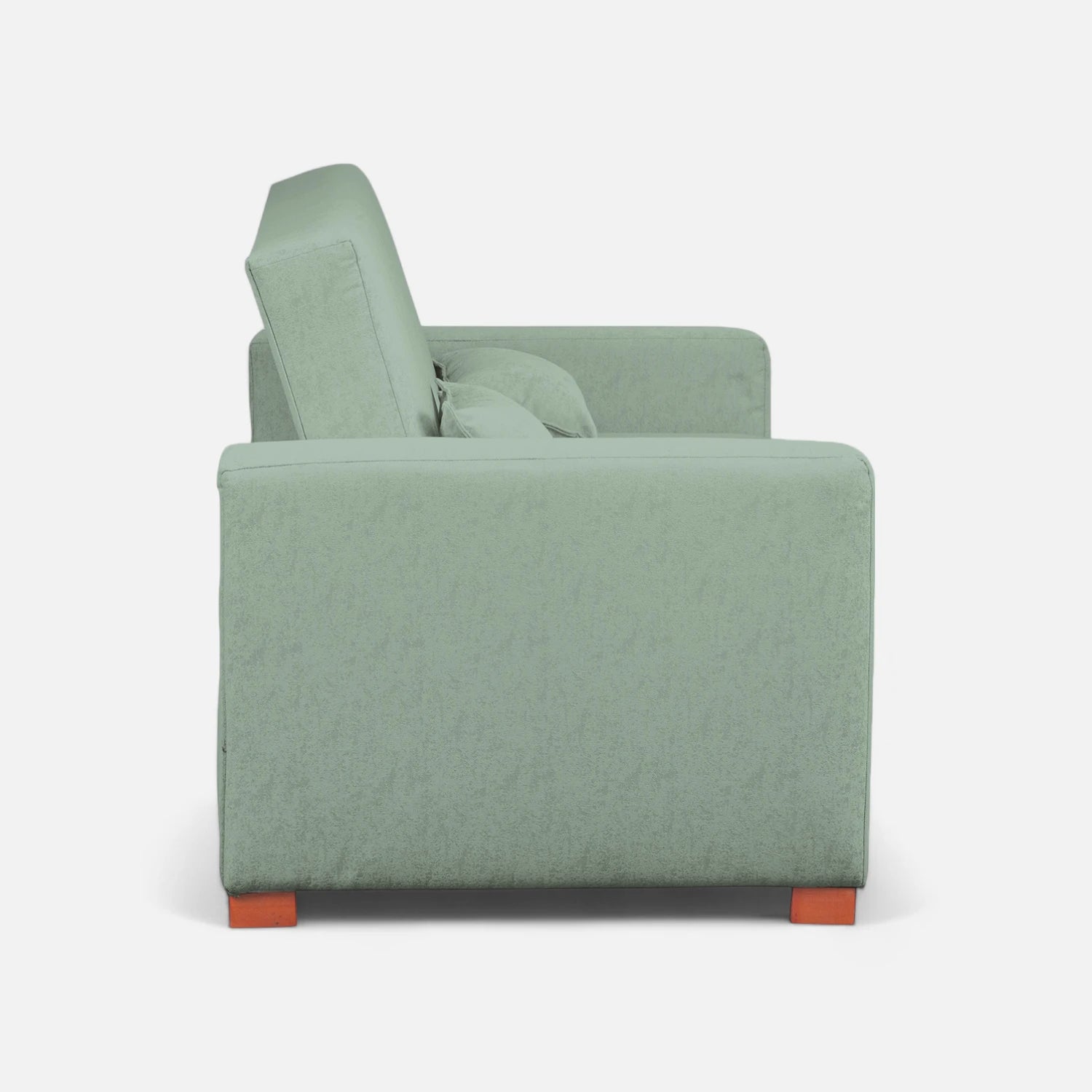 Sofá Cama Olivia - Tela Lino Bahía Verde Agua