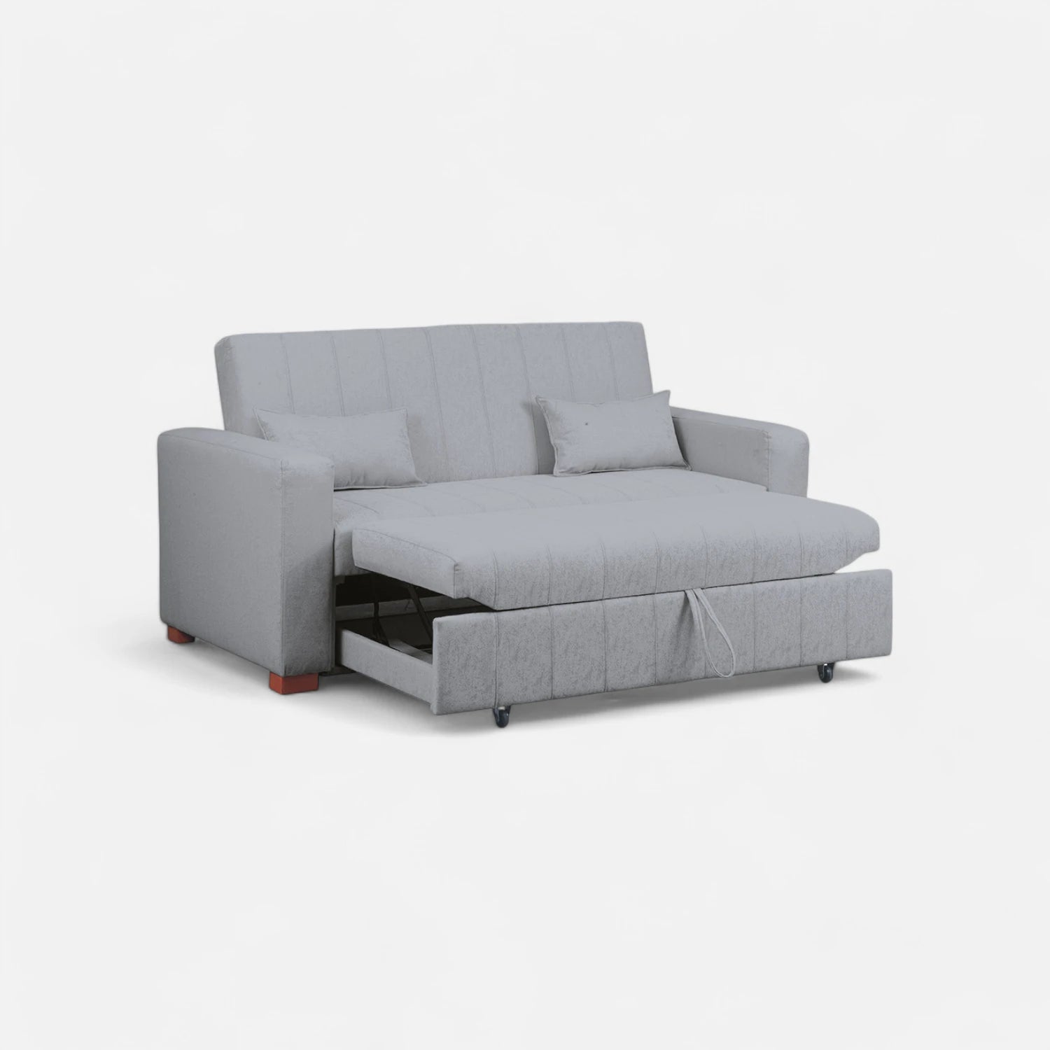 Sofá Cama Olivia - Tela Lino Bahía Gris