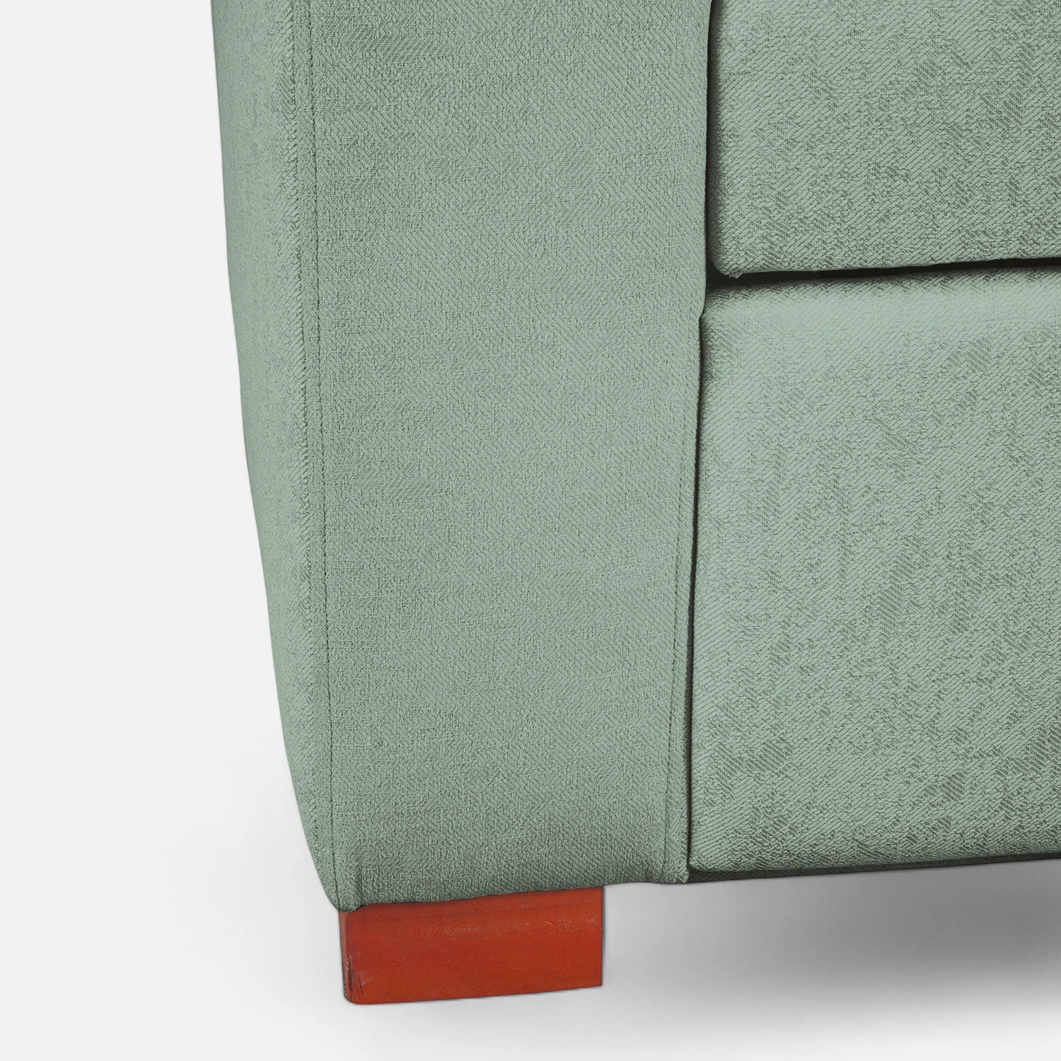 Sofá Cama Olivia - Tela Lino Bahía Verde Agua