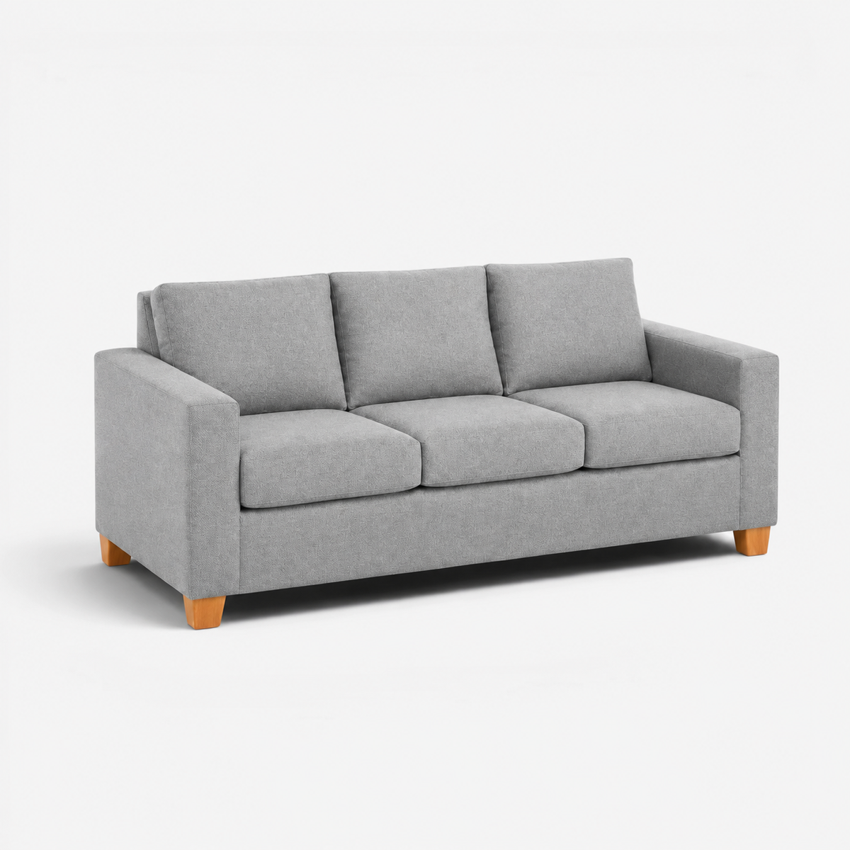 Sofá Magic 3 Cuerpos - Tela Lino Finesse Gris Claro