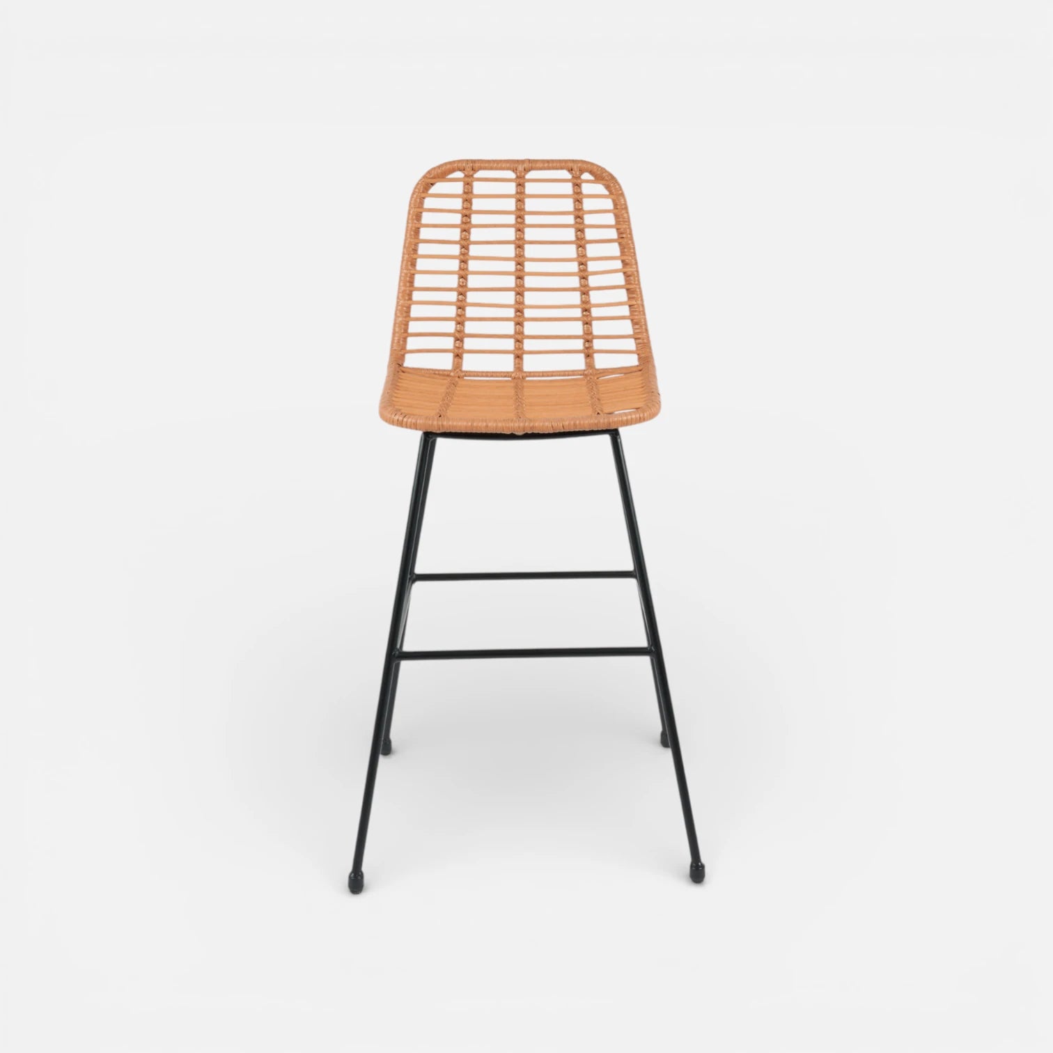 Taburete Alto de Terraza Rattan Grecia Color Madera