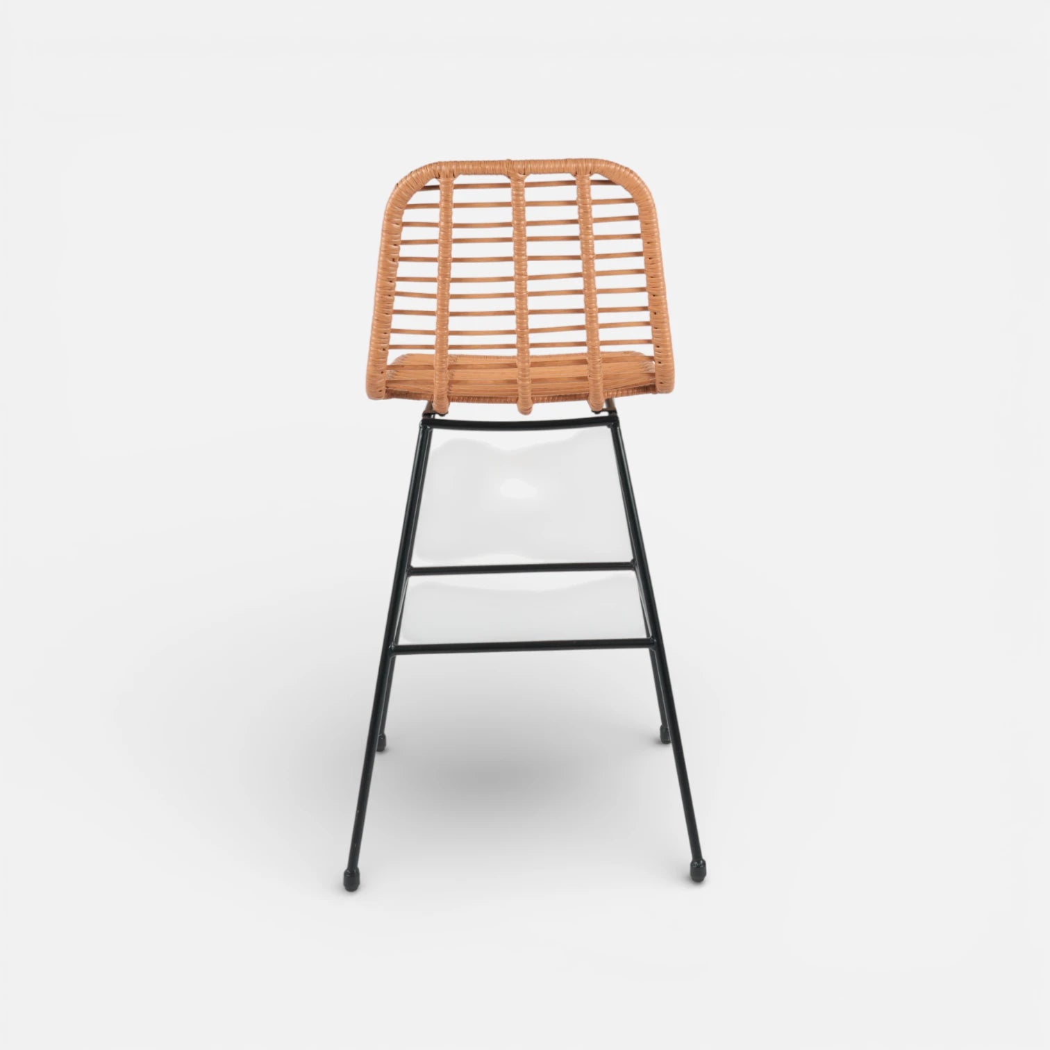Taburete Alto de Terraza Rattan Grecia Color Madera