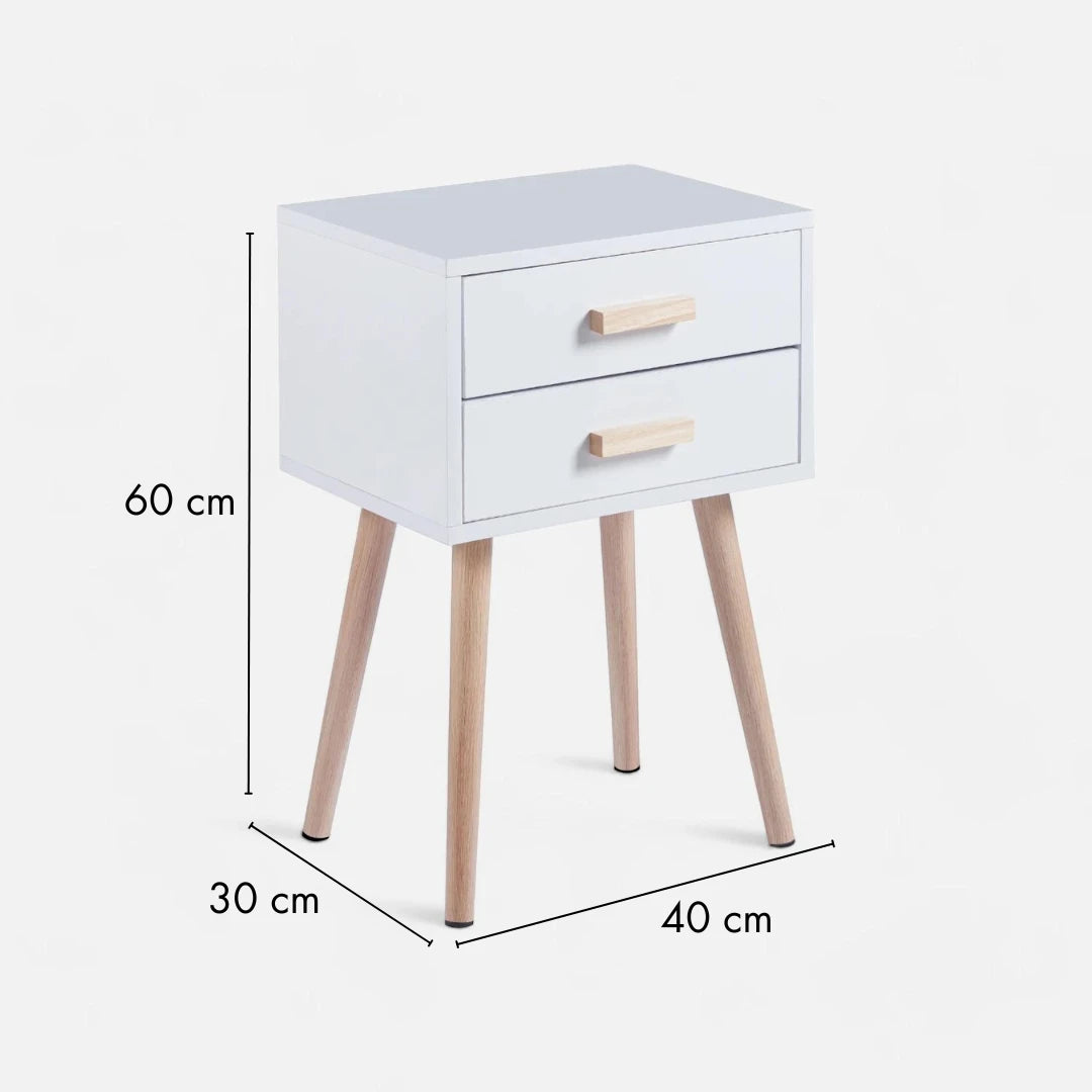 Velador Eames Doble Blanco