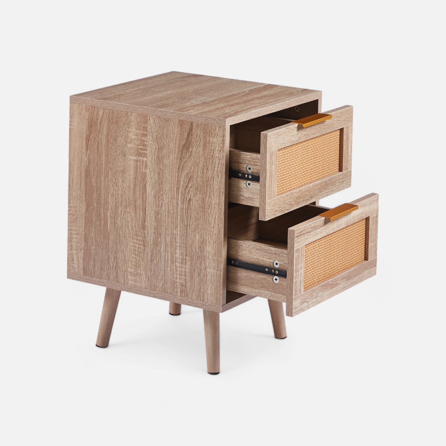 Velador Eames Mesh Doble - Madera Oscura