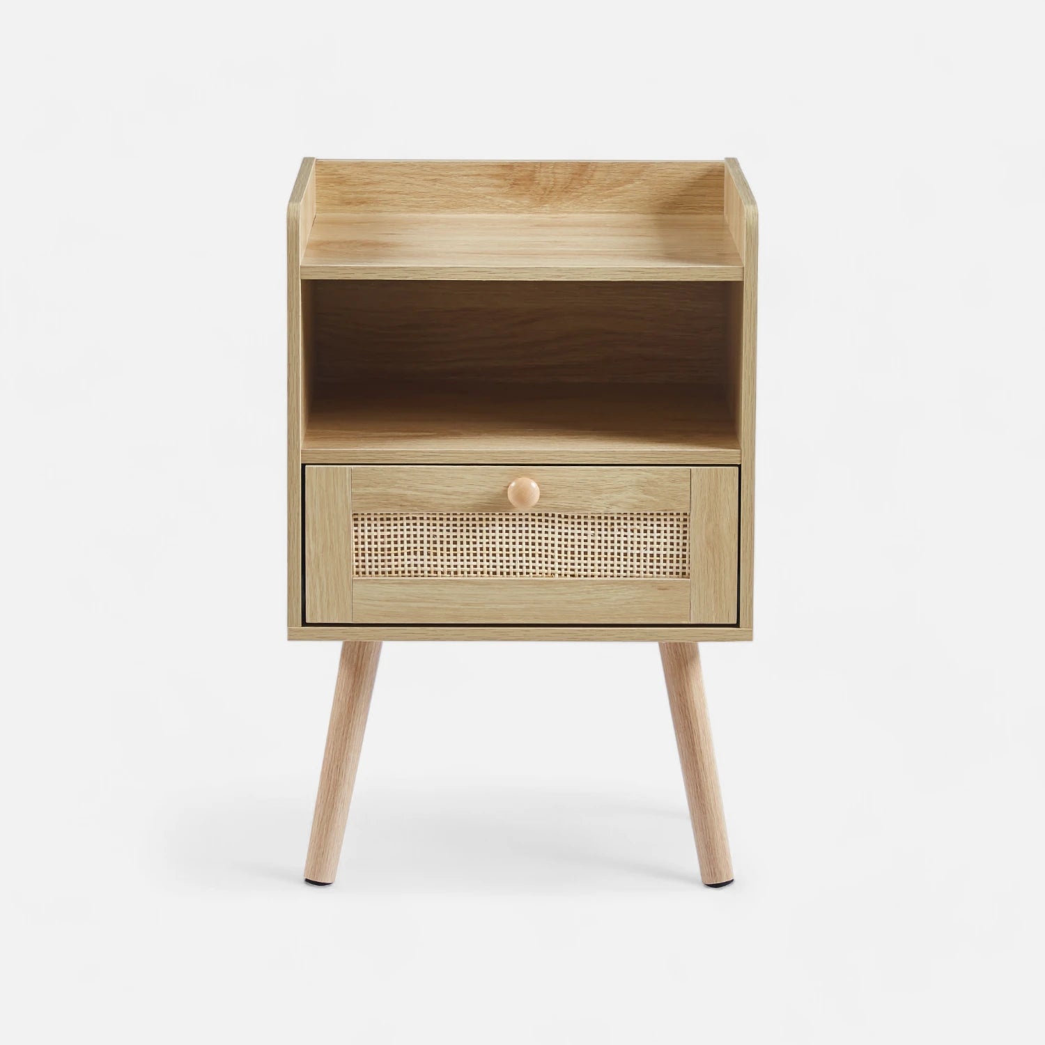 Velador Mesh Rattan con Cajon y Espacio