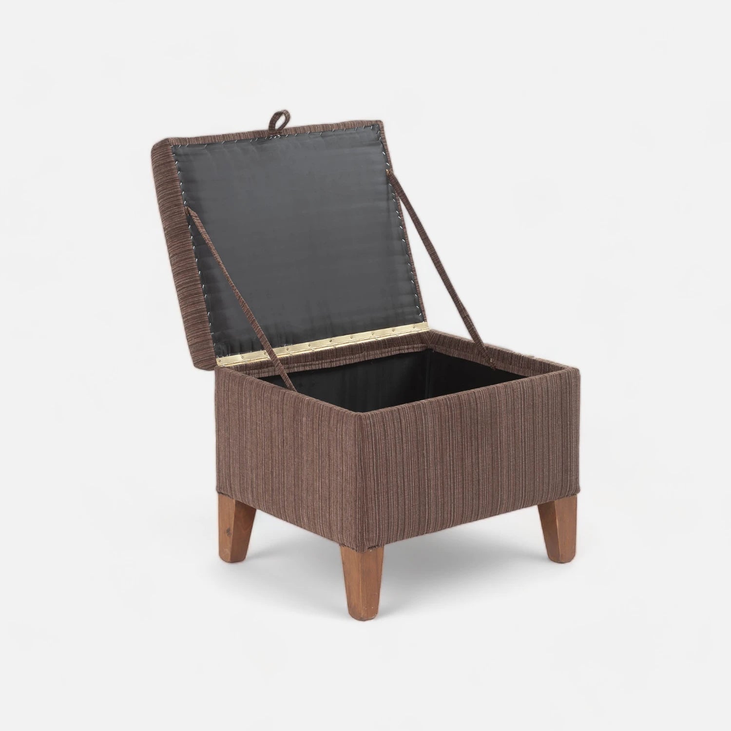 Banqueta Baúl 60x50 cm - Tela Chenille Patagonia Café