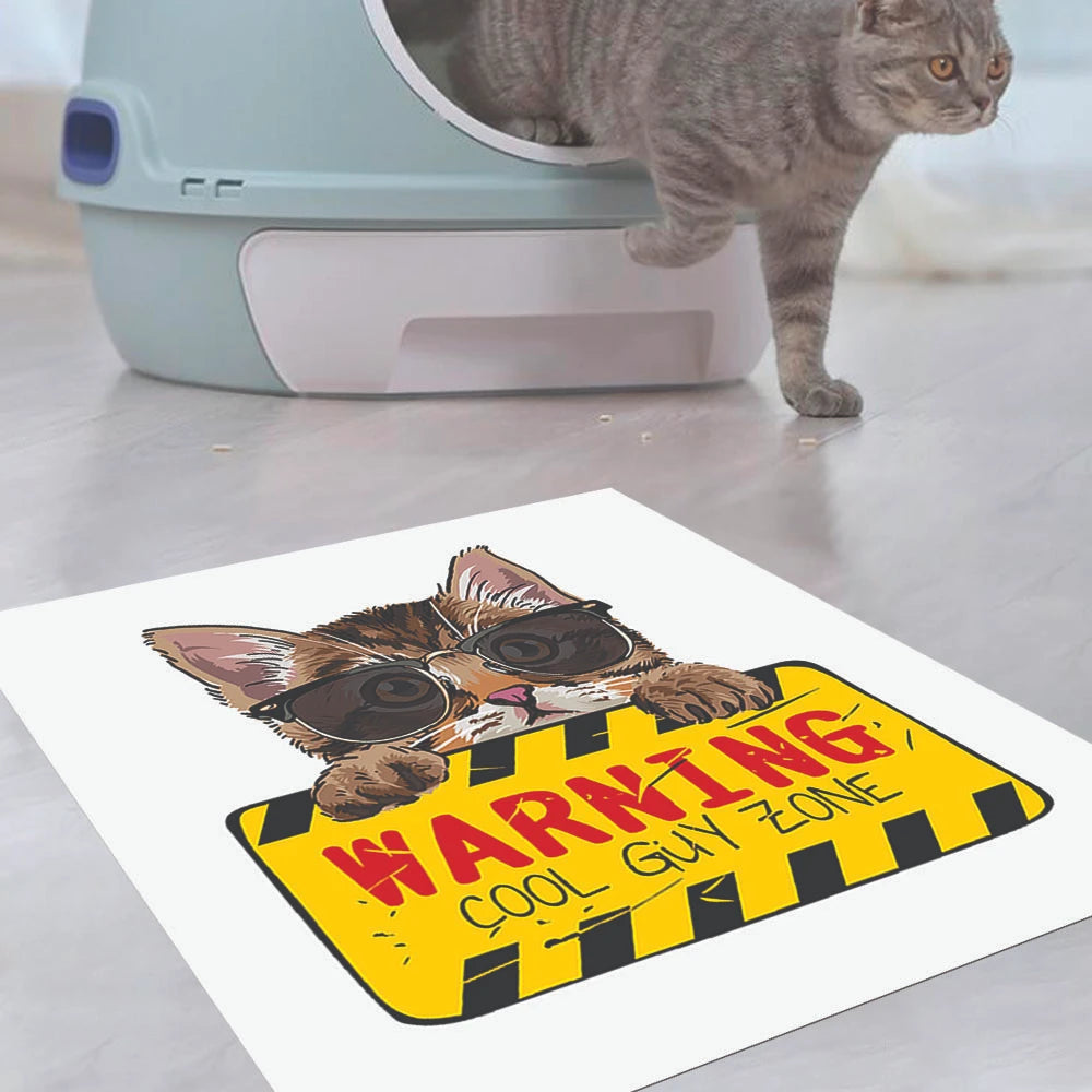 Alfombra Warning Cat