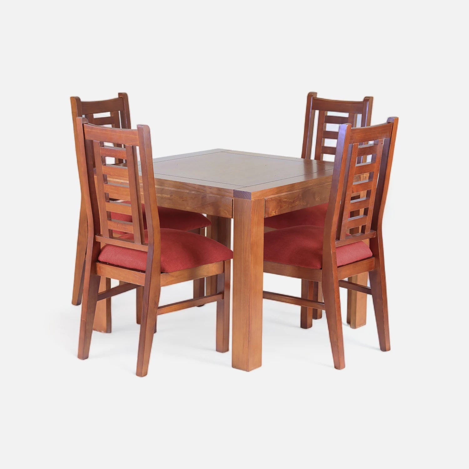 Comedor Rayenco Raulí - 4 Sillas Tapiz Terracota