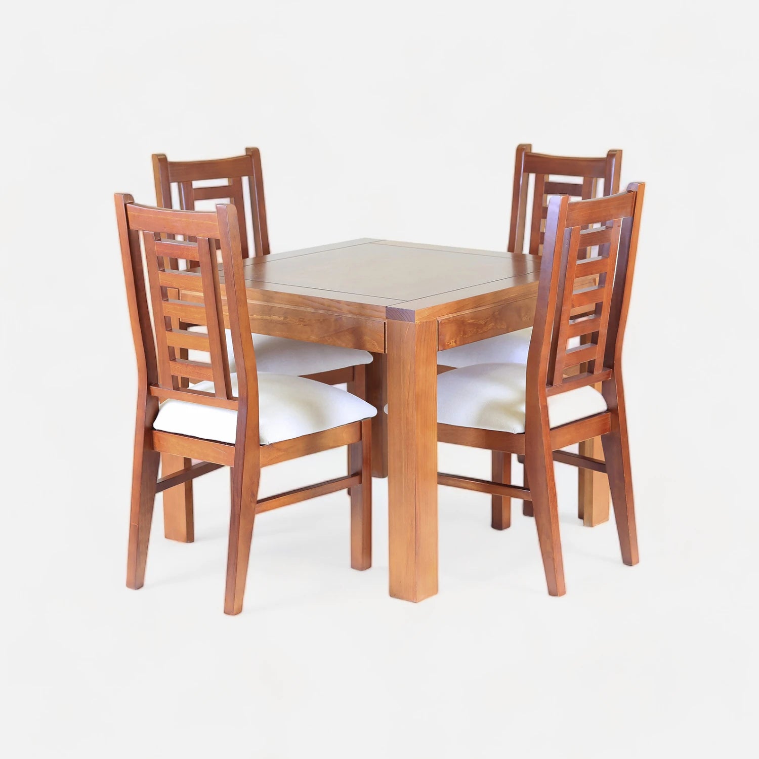 Comedor Rayenco Raulí - 4 Sillas Tapiz Perla