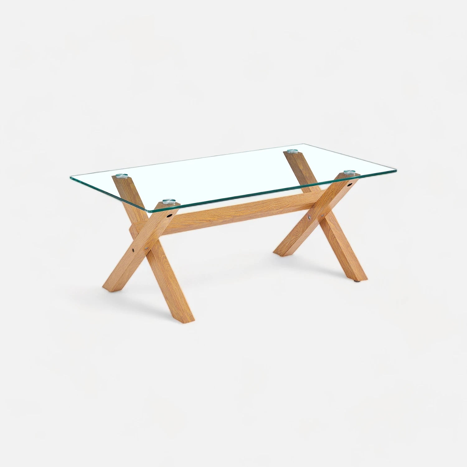 Comedor Melisa Cruzado - 6 Sillas Natural