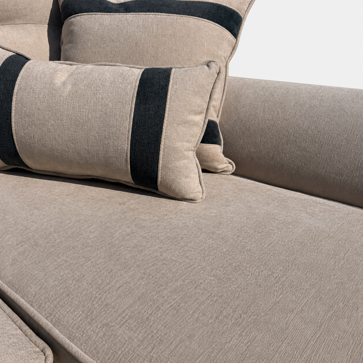 Seccional Monik Derecho - Tela Lino Finesse Beige