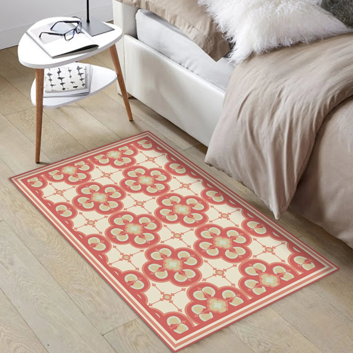 Alfombra Flor Árabe Coral