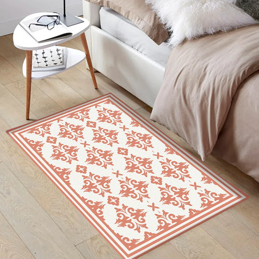 Alfombra Flor Griega Coral