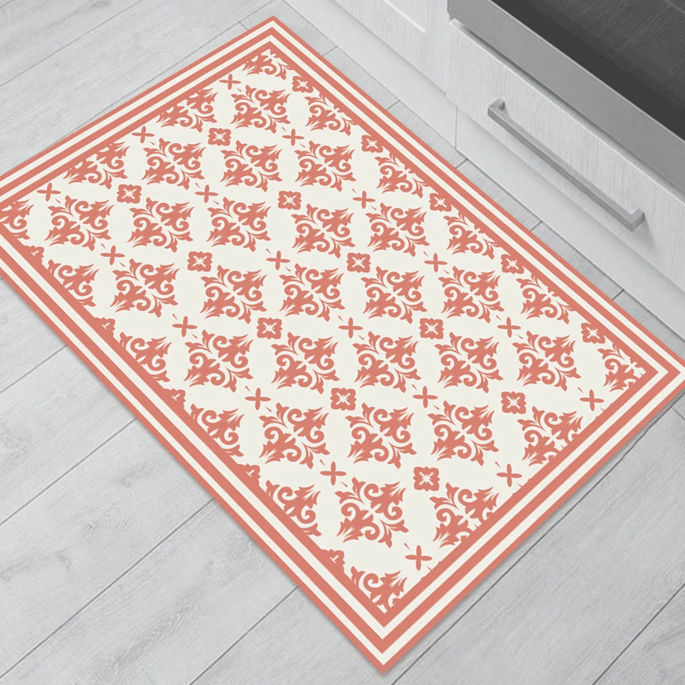 Alfombra Flor Griega Coral