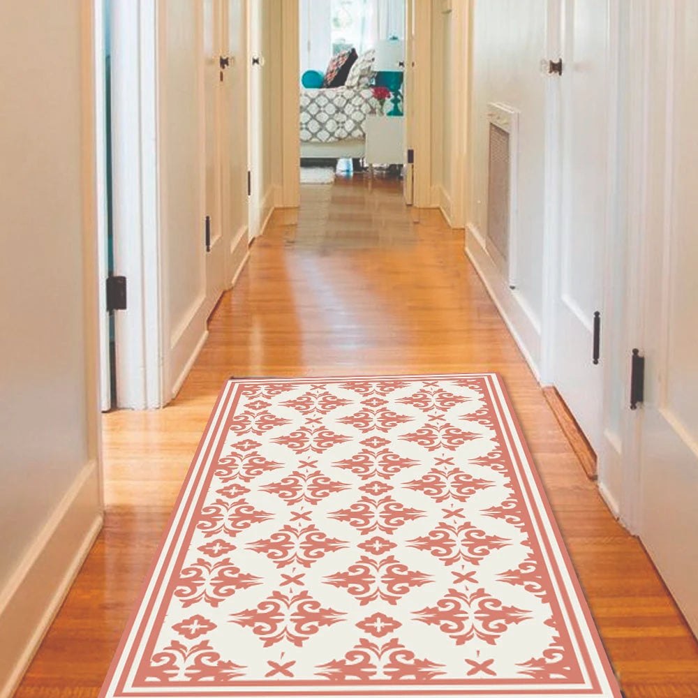 Alfombra Flor Griega Coral