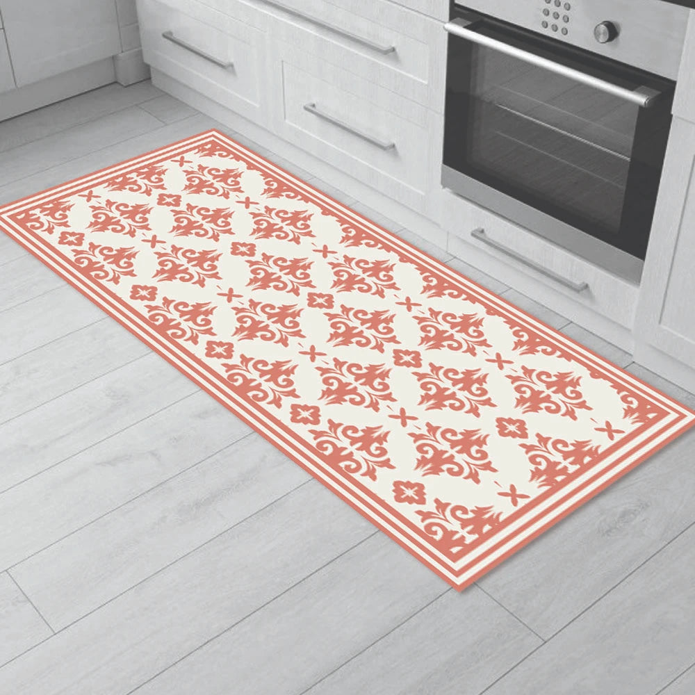 Alfombra Flor Griega Coral