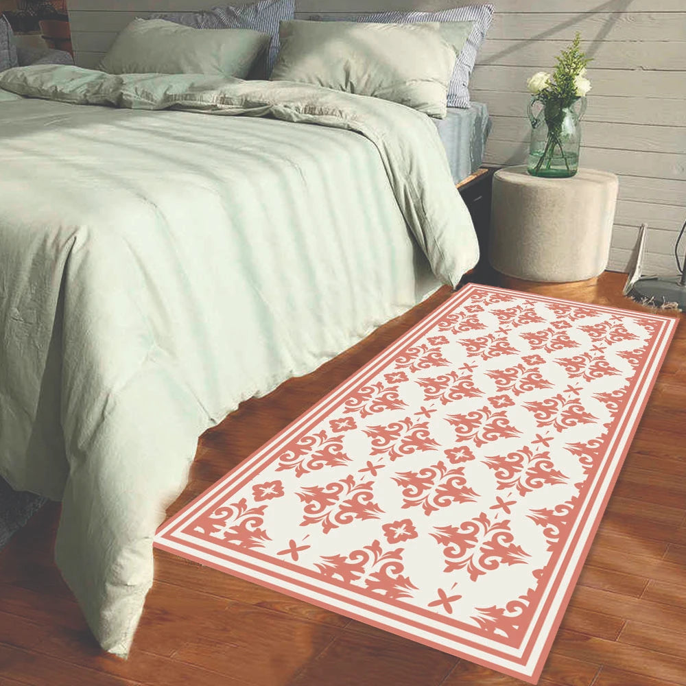 Alfombra Flor Griega Coral
