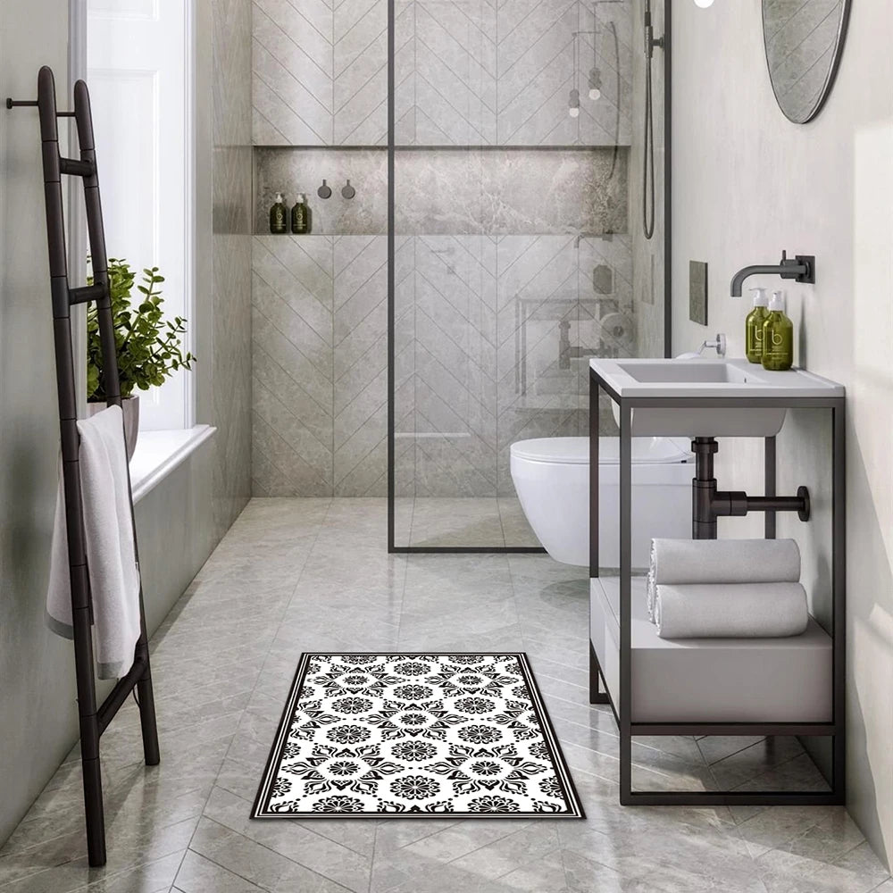 Alfombra Flor Hindú Black