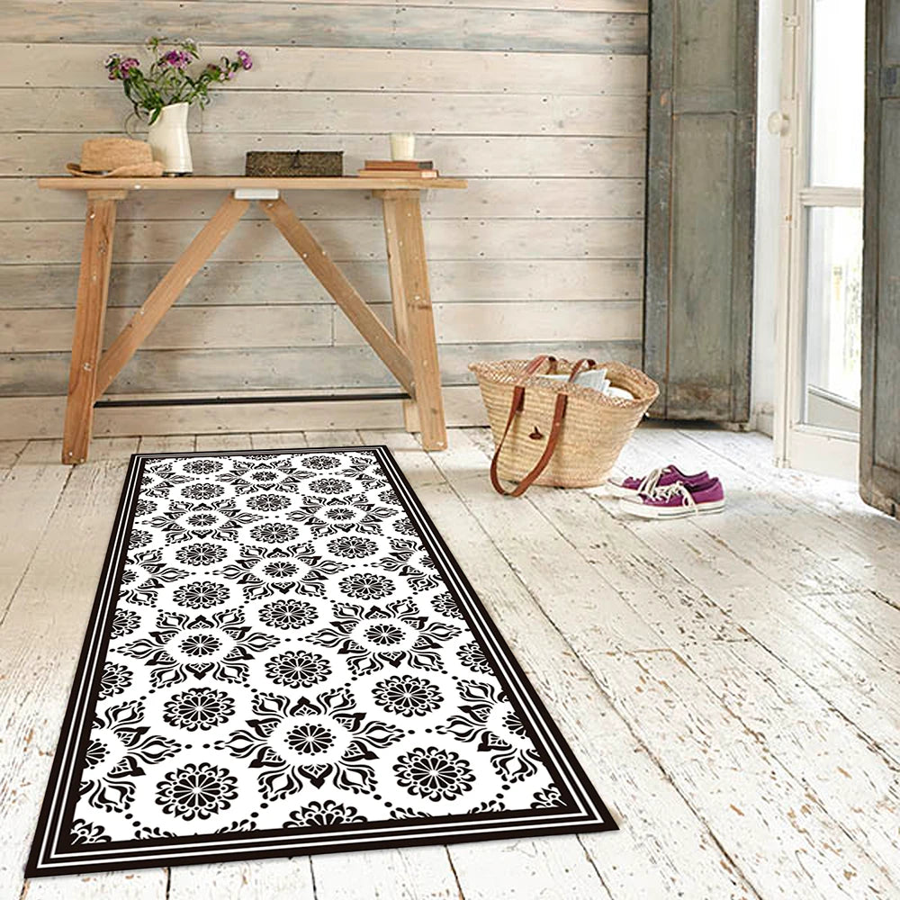 Alfombra Flor Hindú Black