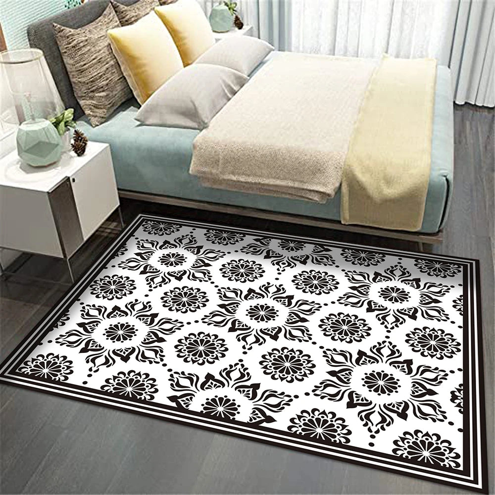 Alfombra Flor Hindú Black