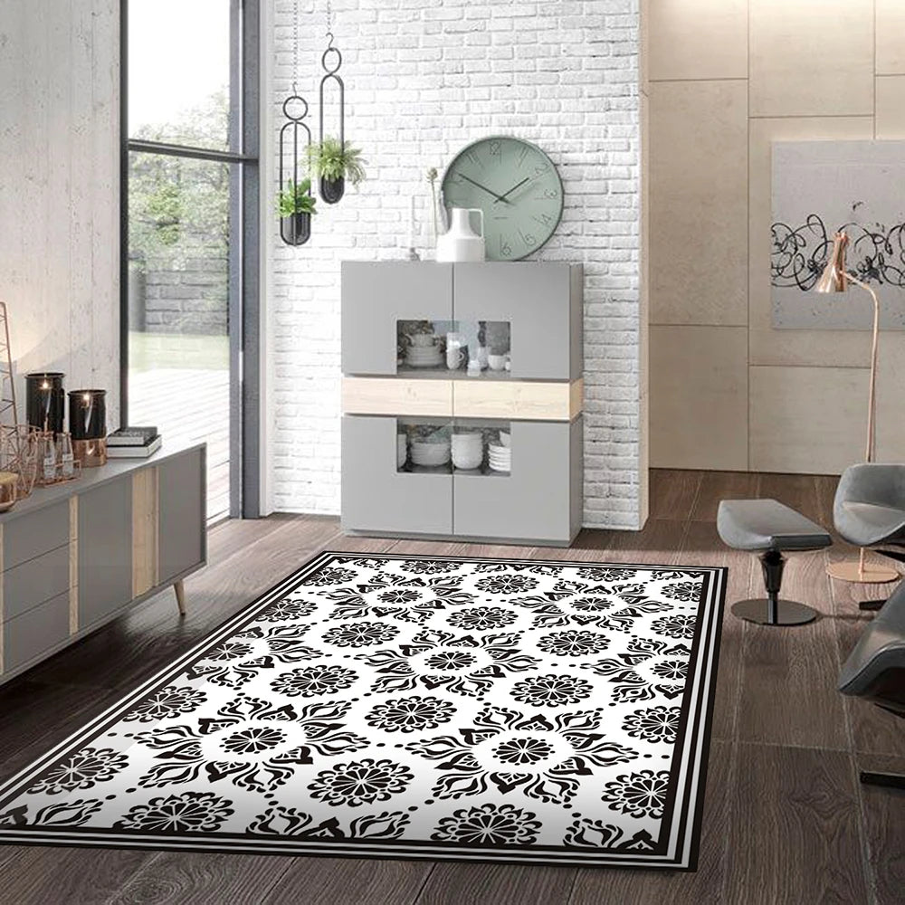 Alfombra Flor Hindú Black