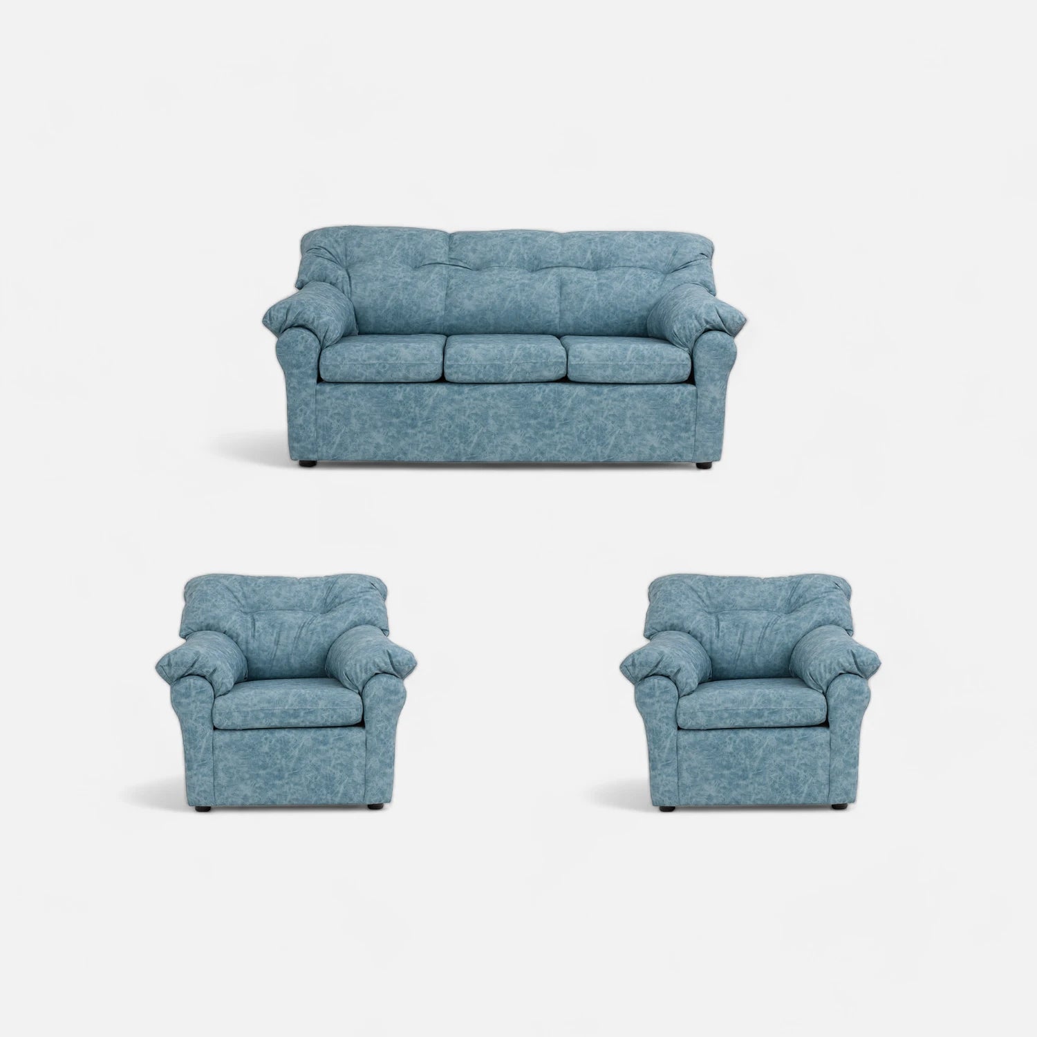 Living América 311 - Cuero Sintético Auris Azul Claro