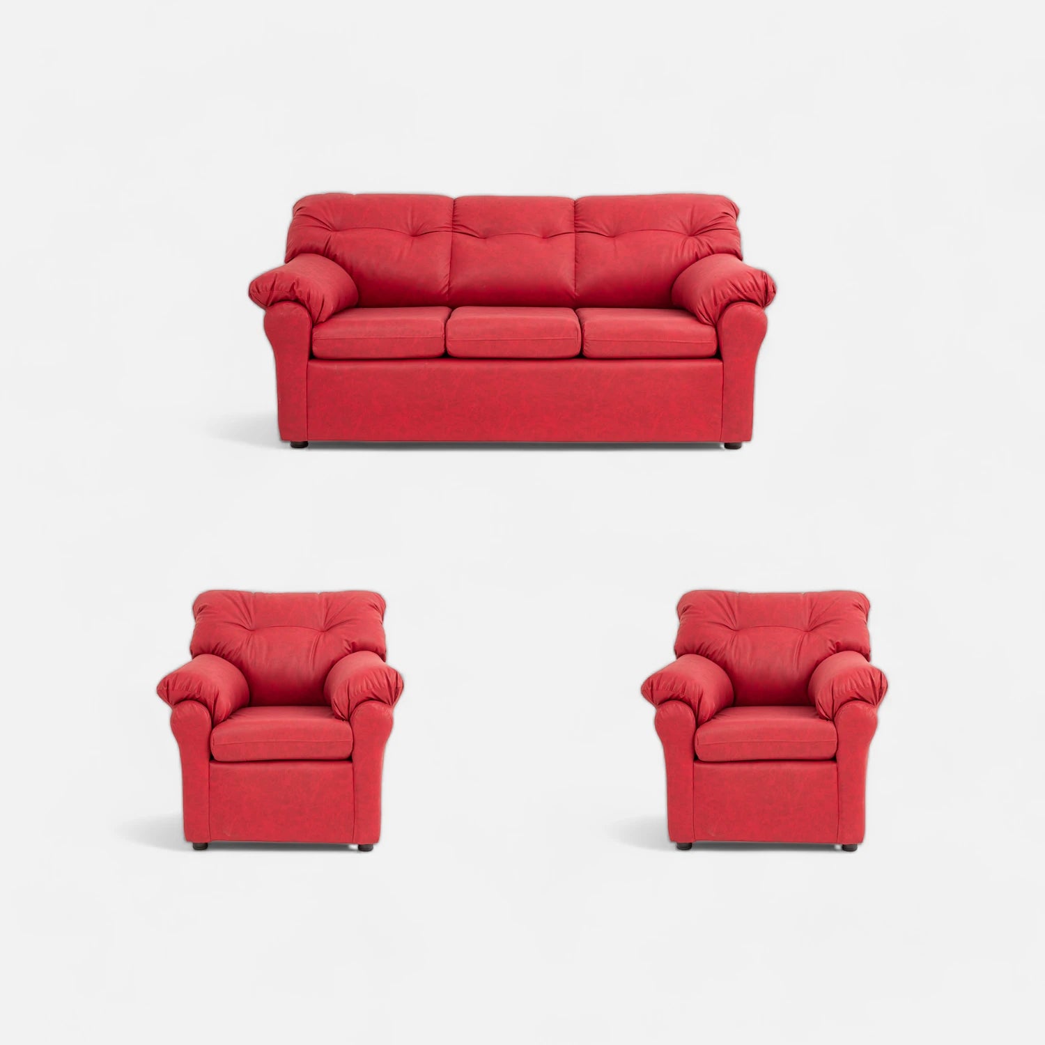 Living América 311 - Cuero Sintético Auris Burdeo