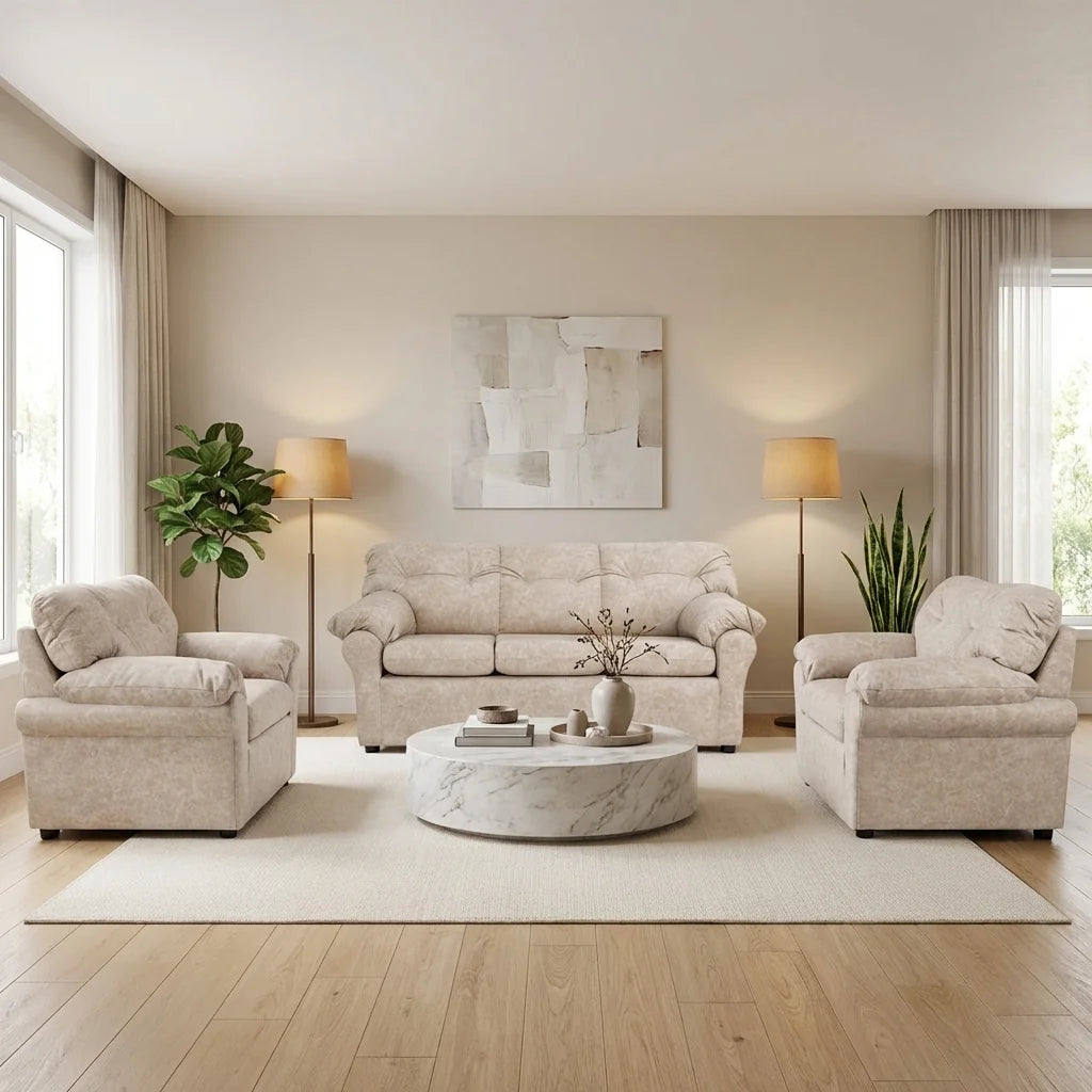 Living América 311 - Cuero Sintético Auris Beige