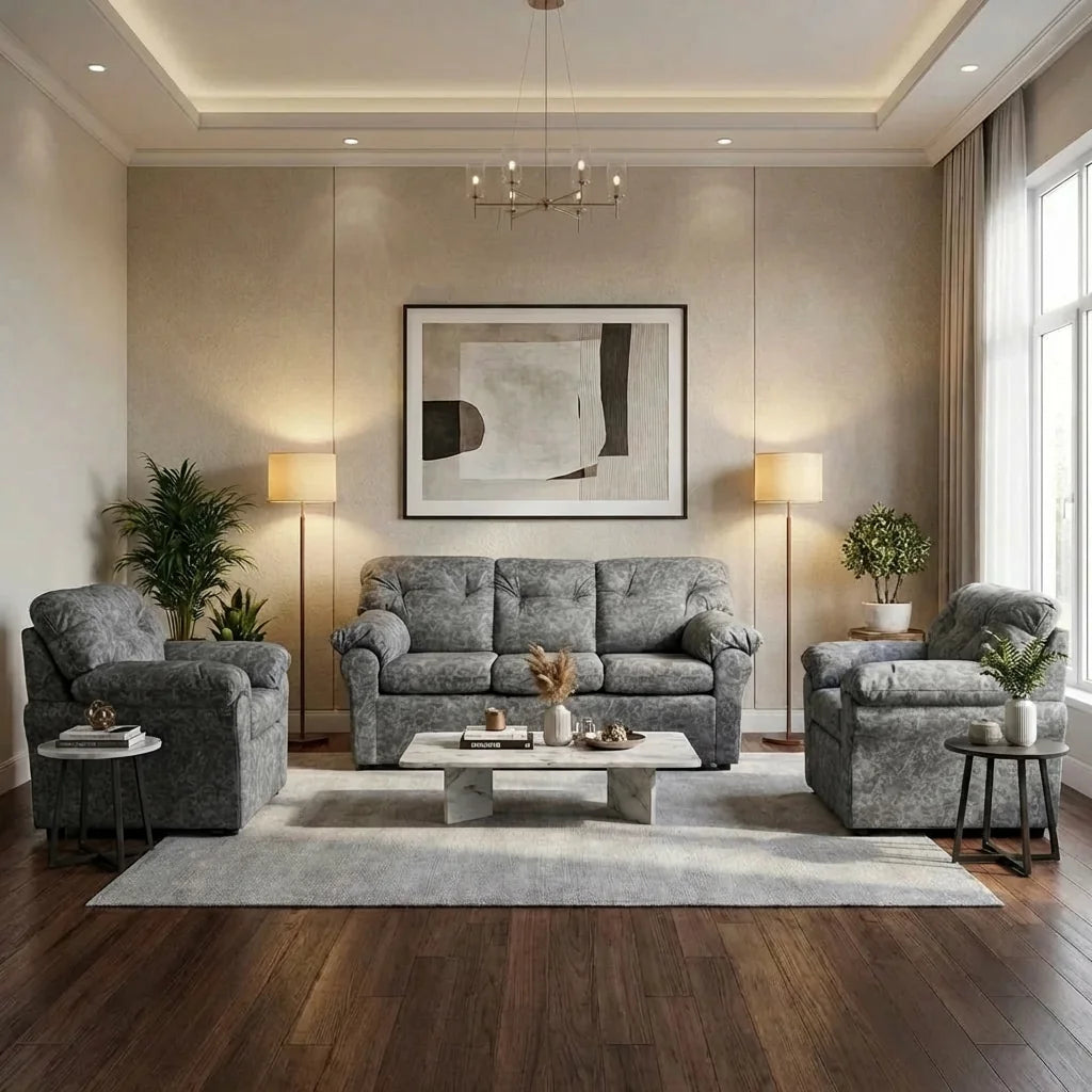 Living América 311 - Cuero Sintético Auris Gris