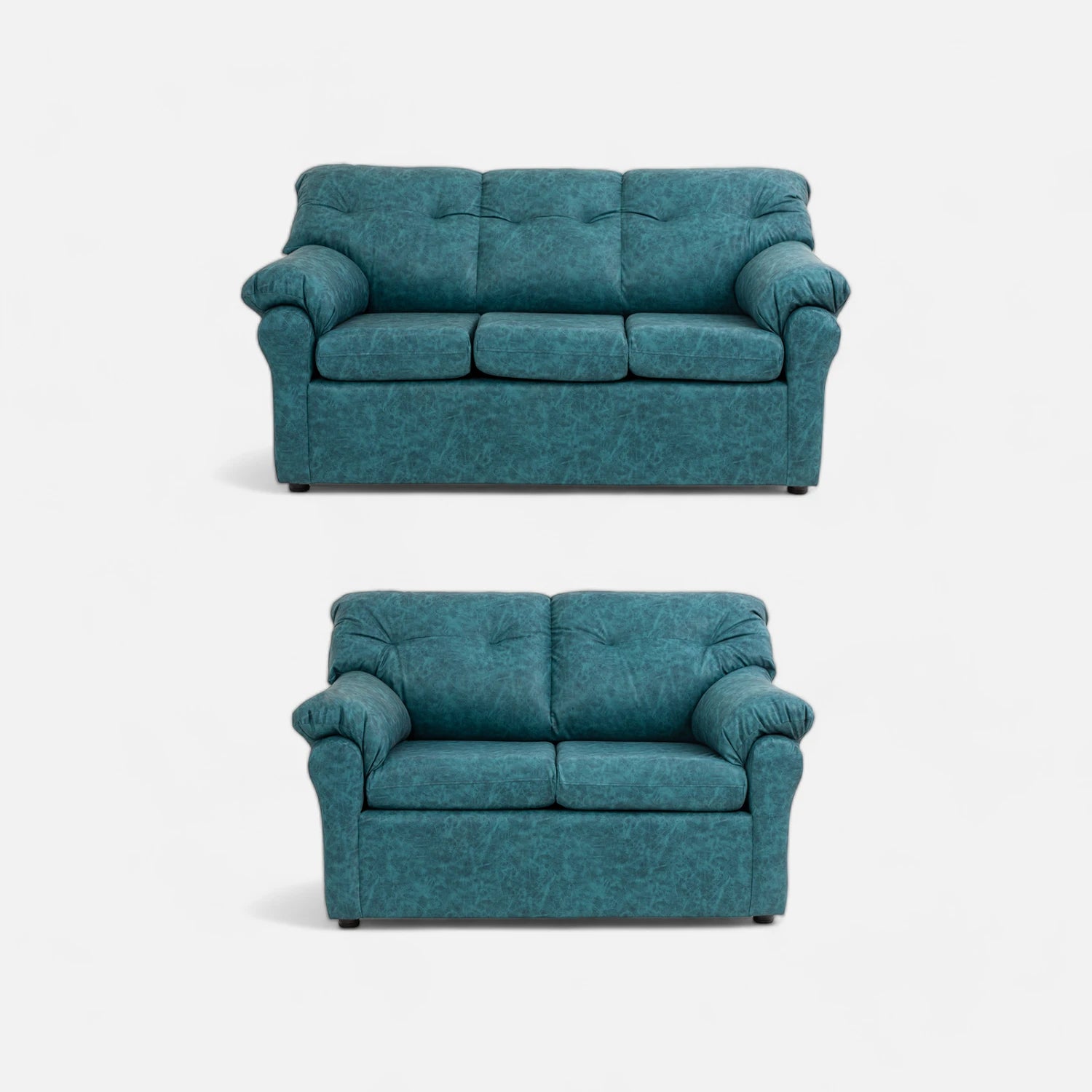 Living América 32 - Cuero Sintético Auris Azul Petróleo