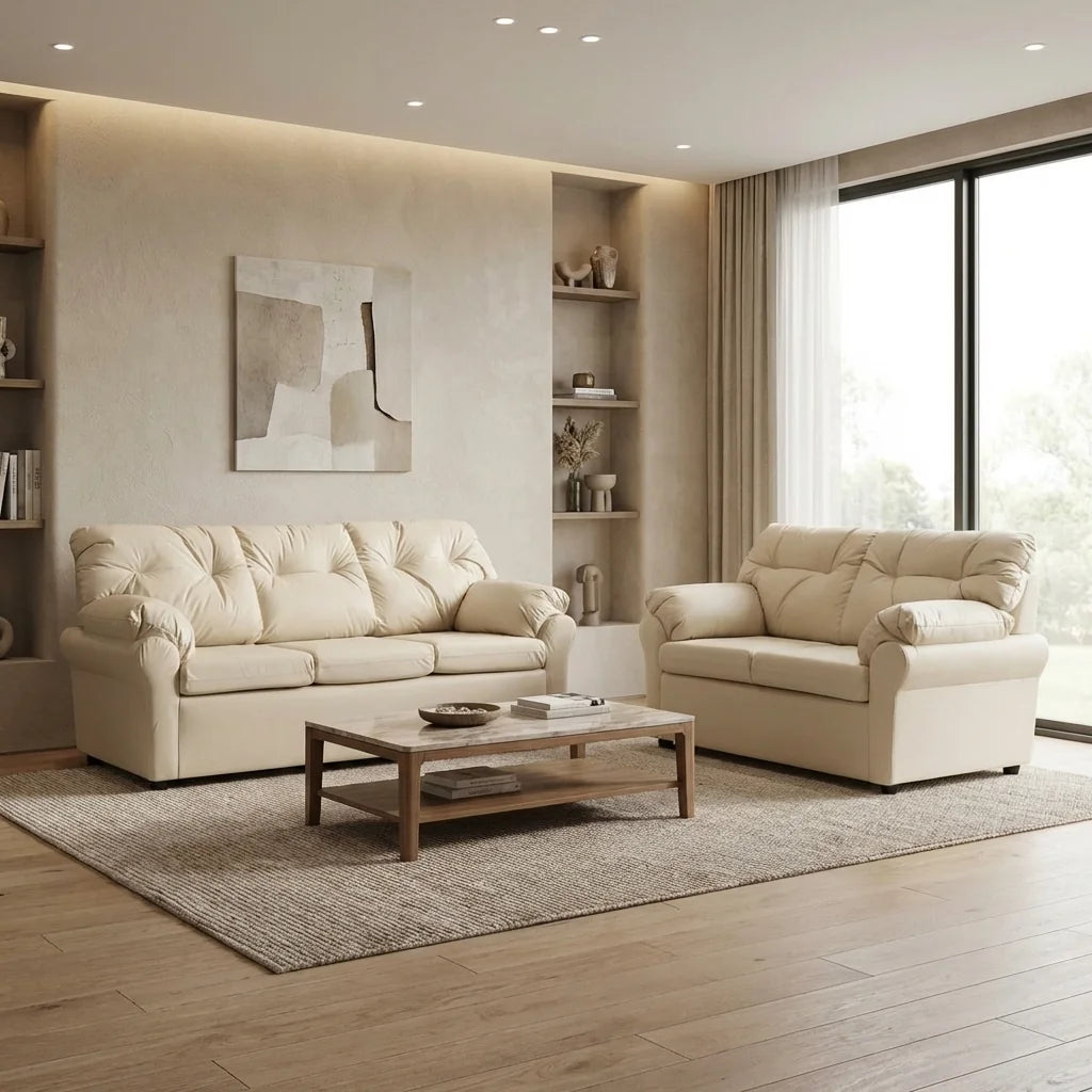 Living América 32 - Cuero Sintético Pu Beige
