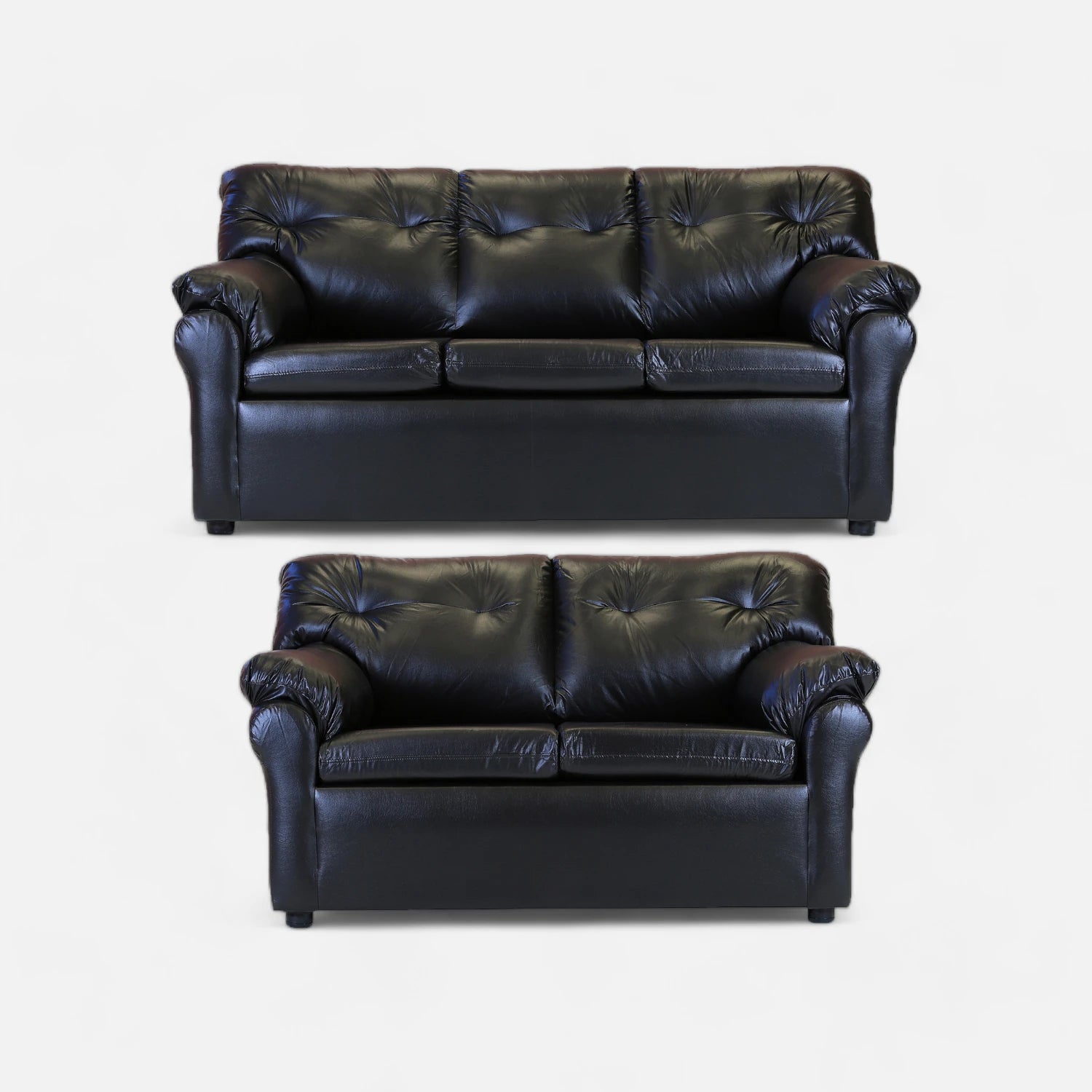 Living América 32 - Cuero Sintético Pu Negro