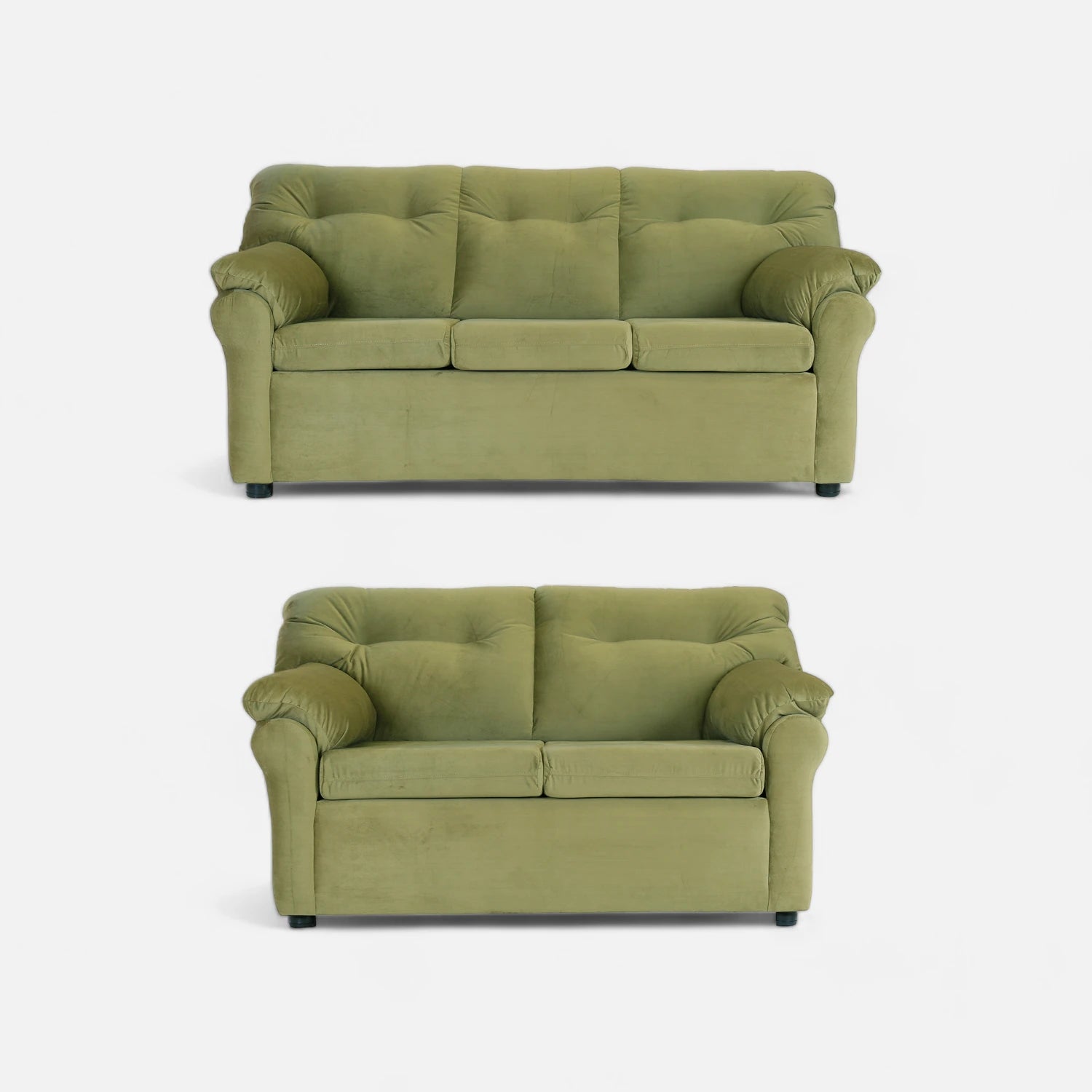 Living América 32 - Tela Felpa Verde Musgo