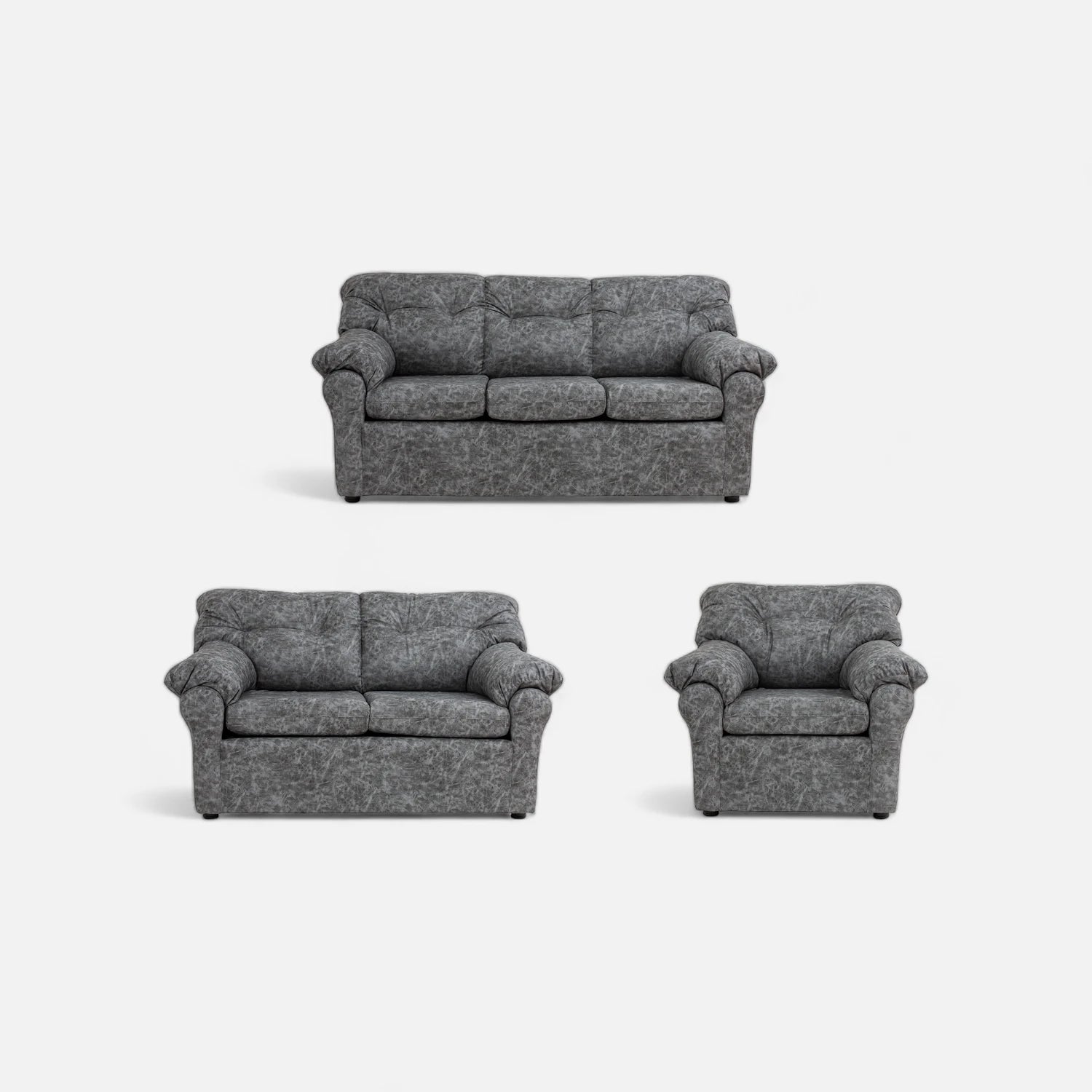 Living América 321 - Cuero Sintético Auris Gris