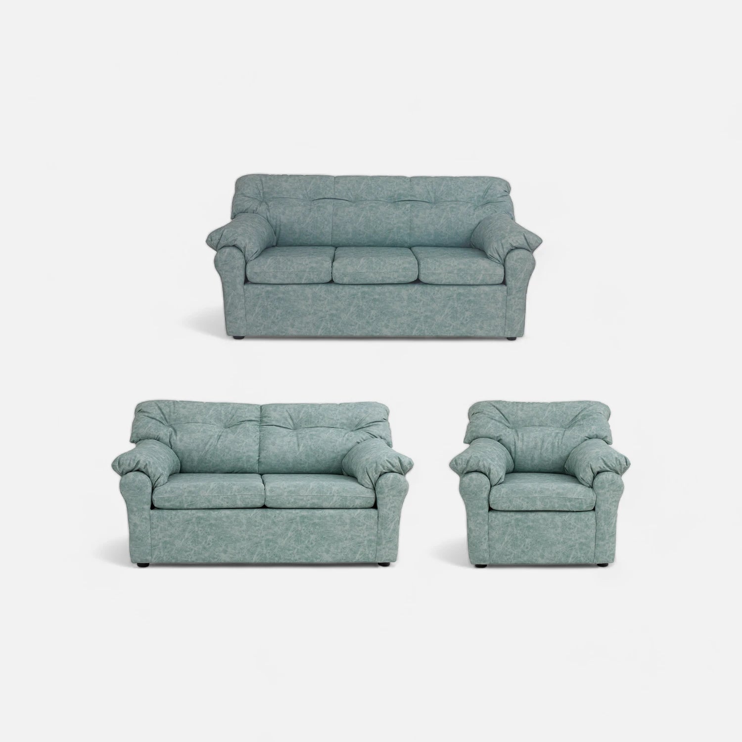 Living América 321 - Cuero Sintético Auris Verde Agua