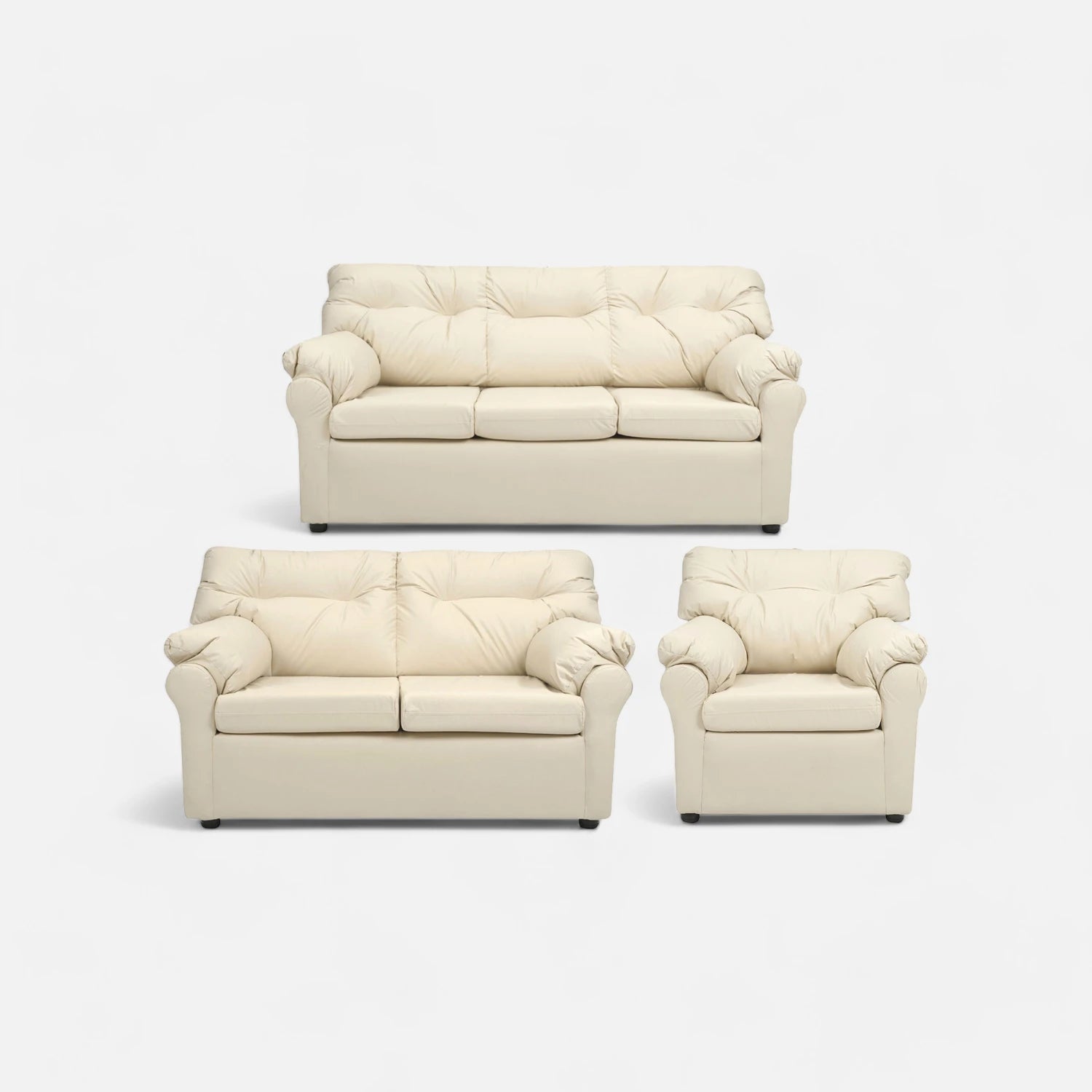 Living América 321 - Cuero Sintético Pu Beige