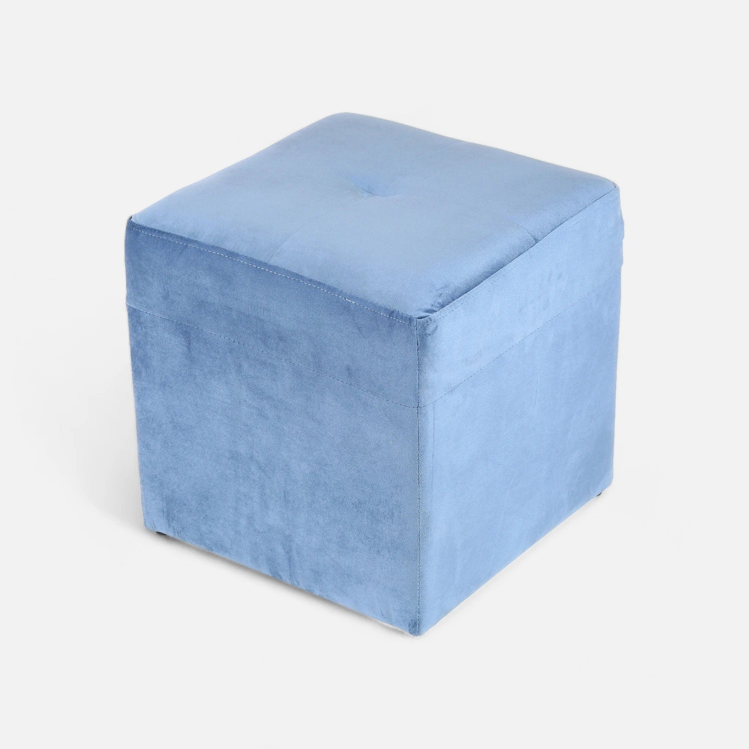 Living Emilia 3 Cuerpos Y 2 Poufs - Tela Felpa Azul Petróleo