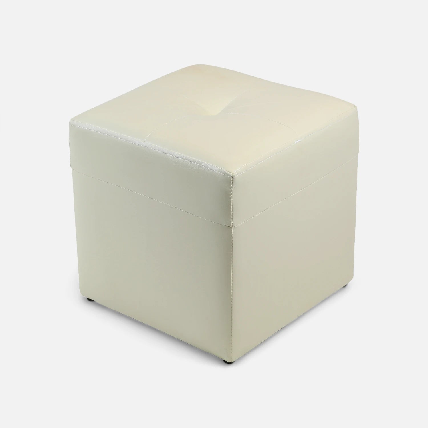Living Emilia 3 Cuerpos Y 2 Poufs - Cuero Sintético Pu Beige