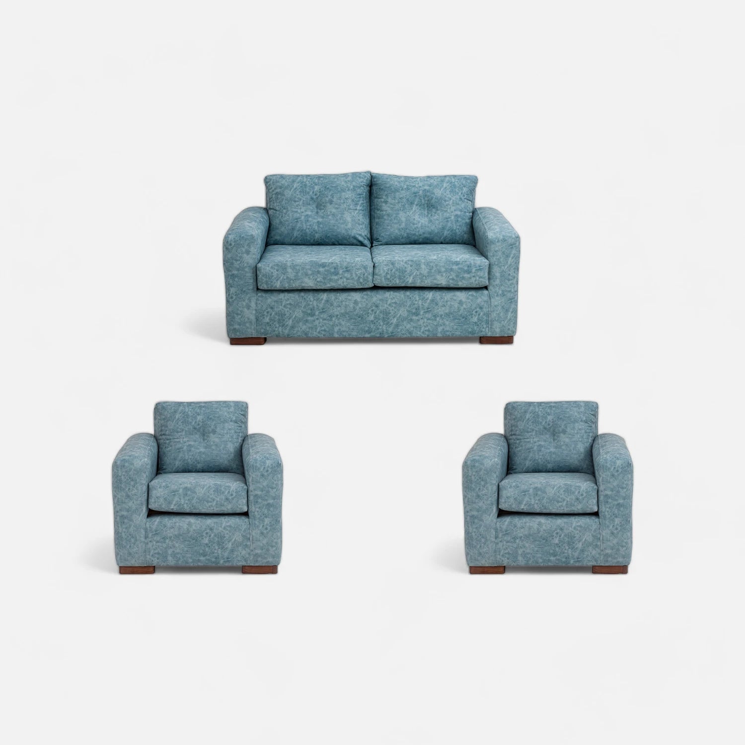 Living Franco 211 - Cuero Sintético Auris Azul Claro